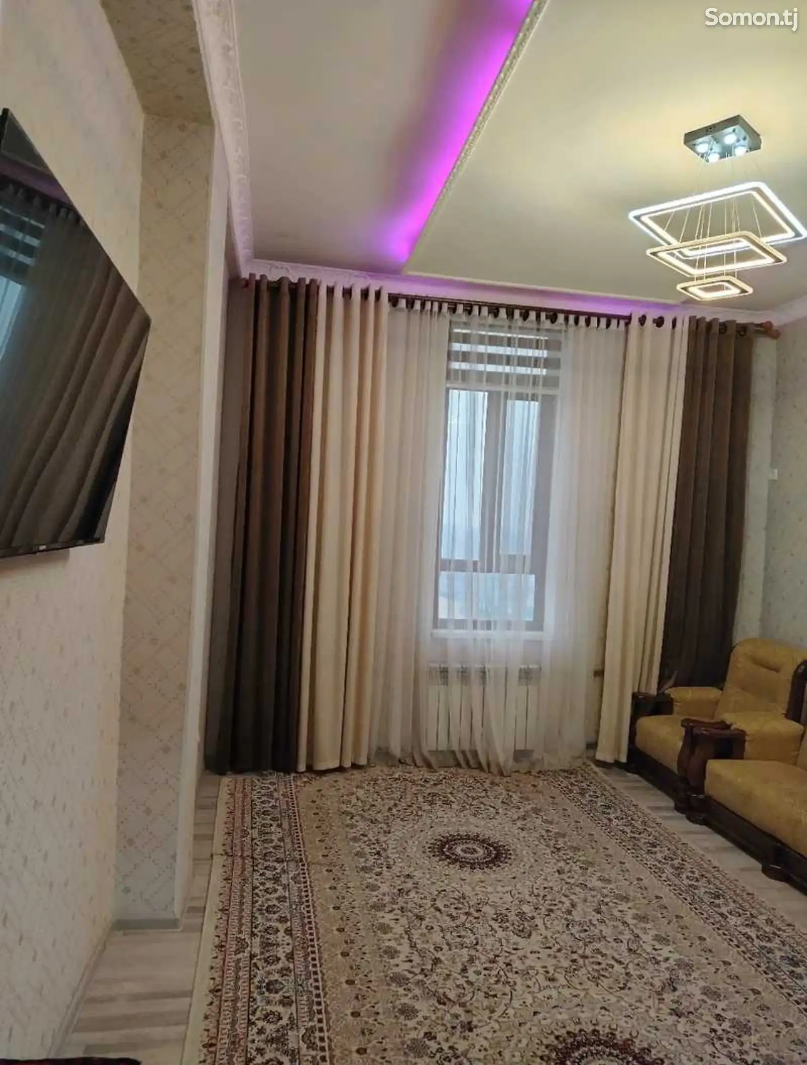 2-комн. квартира, 13 этаж, 50м², сомони-1