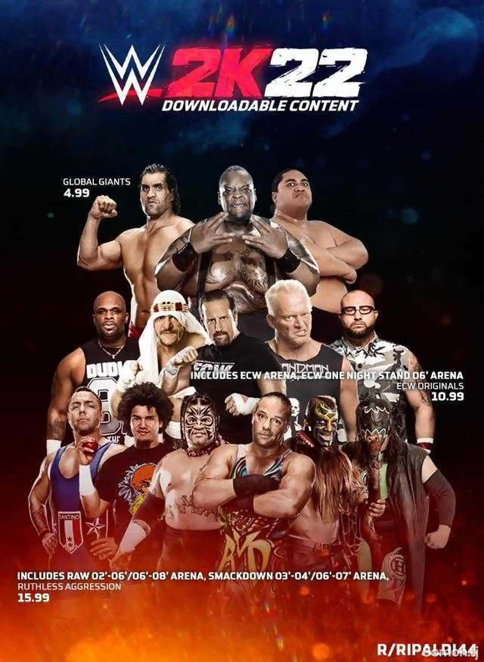 Игра WWE 2K 22 Deluxe Edition для Sony PS4-5