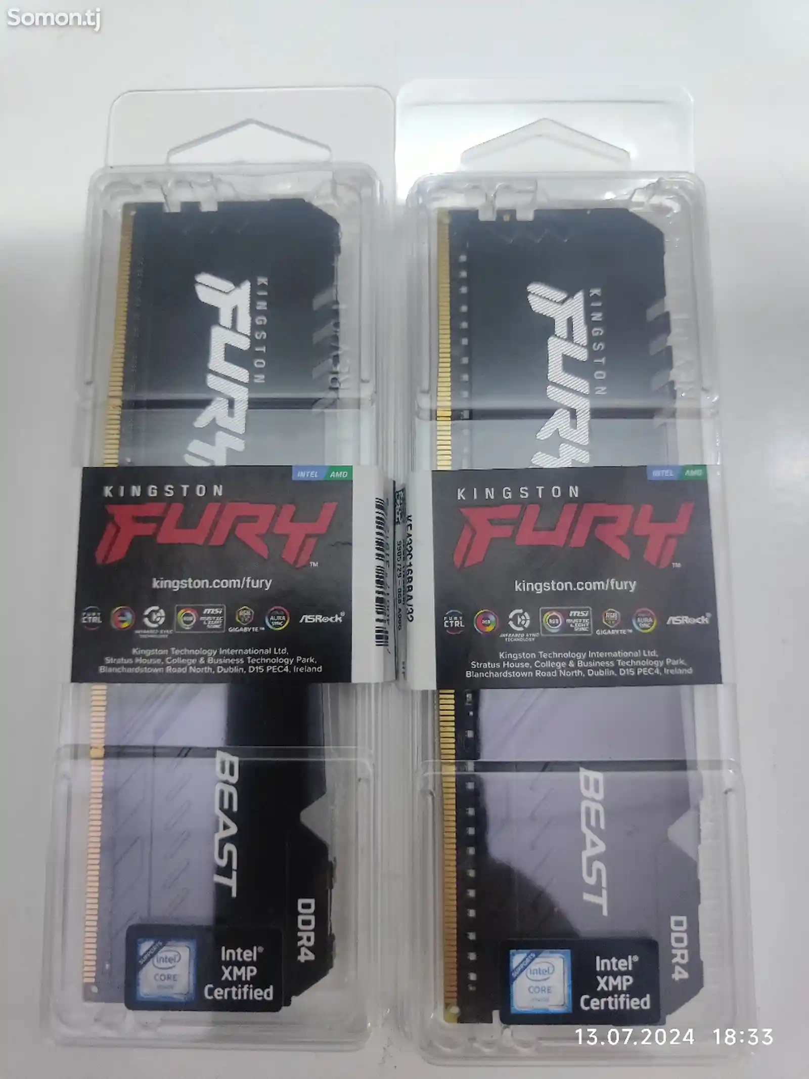 Модуль памяти Kingston Fury DDR4 32gb-1