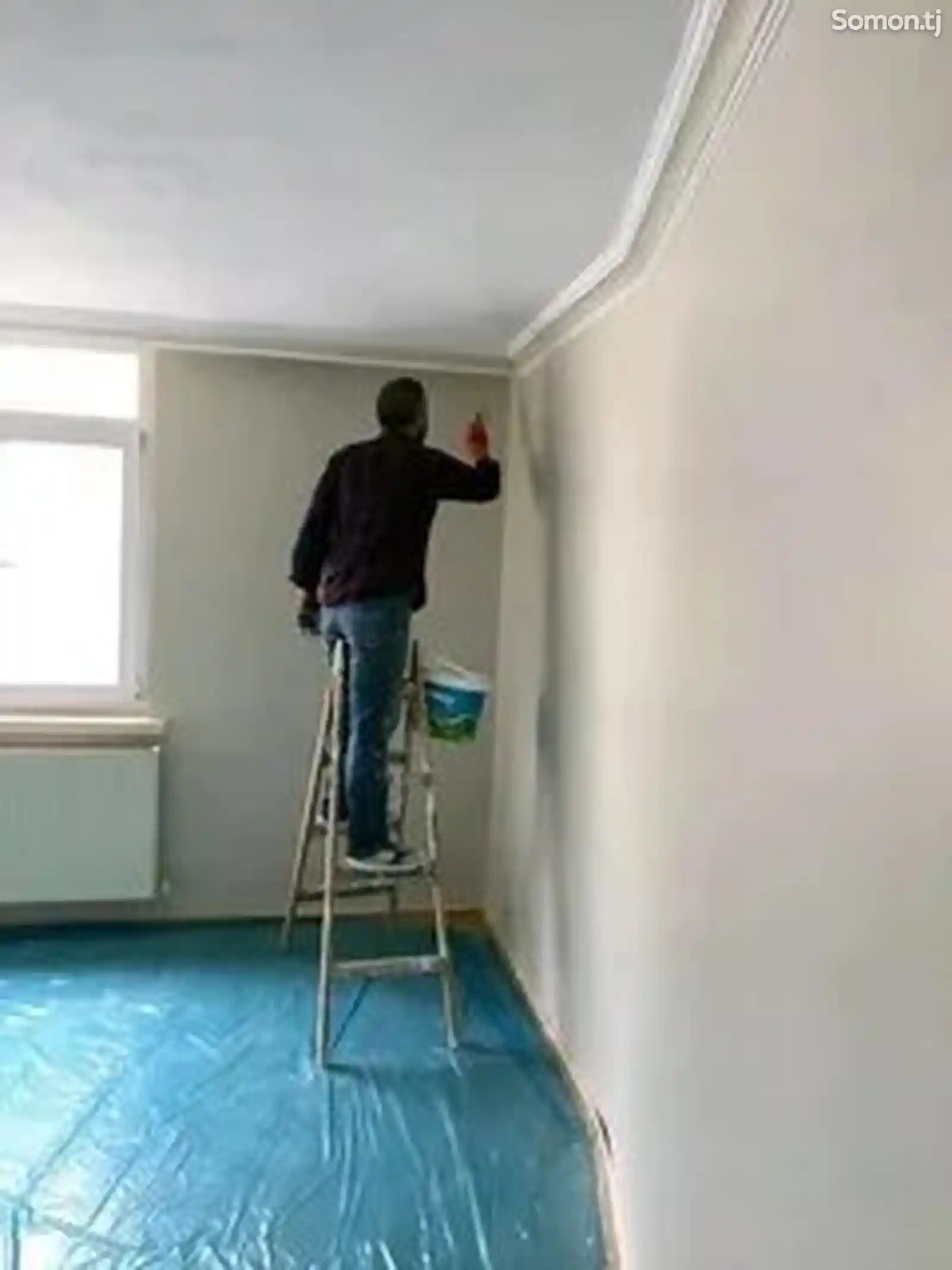 Услуги по покраске стен и потолков-1