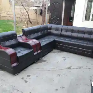 Угловой диван с креслами