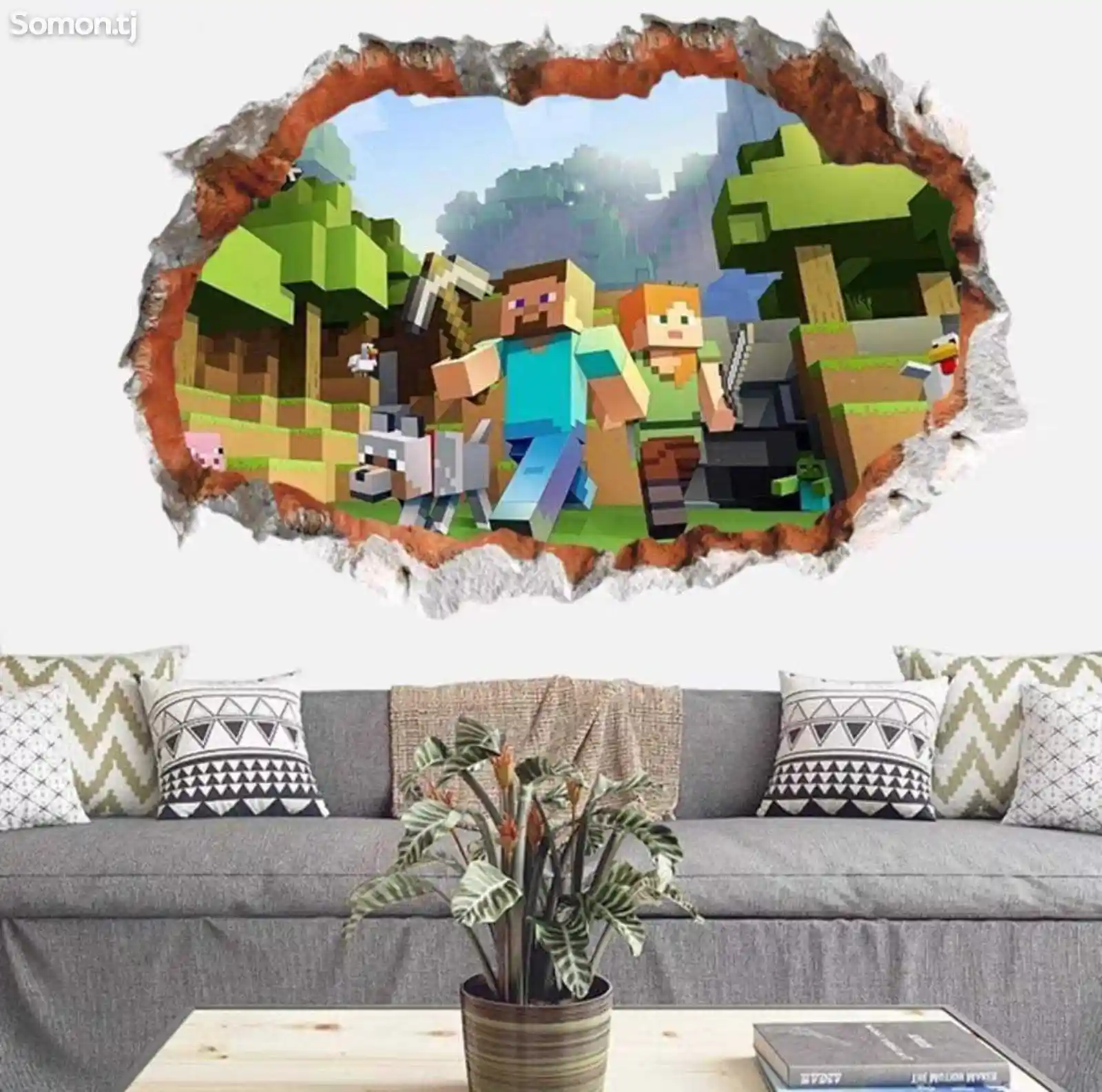 Наклейка на стену Minecraft-8