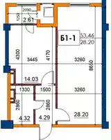 1-комн. квартира, 6 этаж, 54 м², Шохмансур, Бустон сити-2