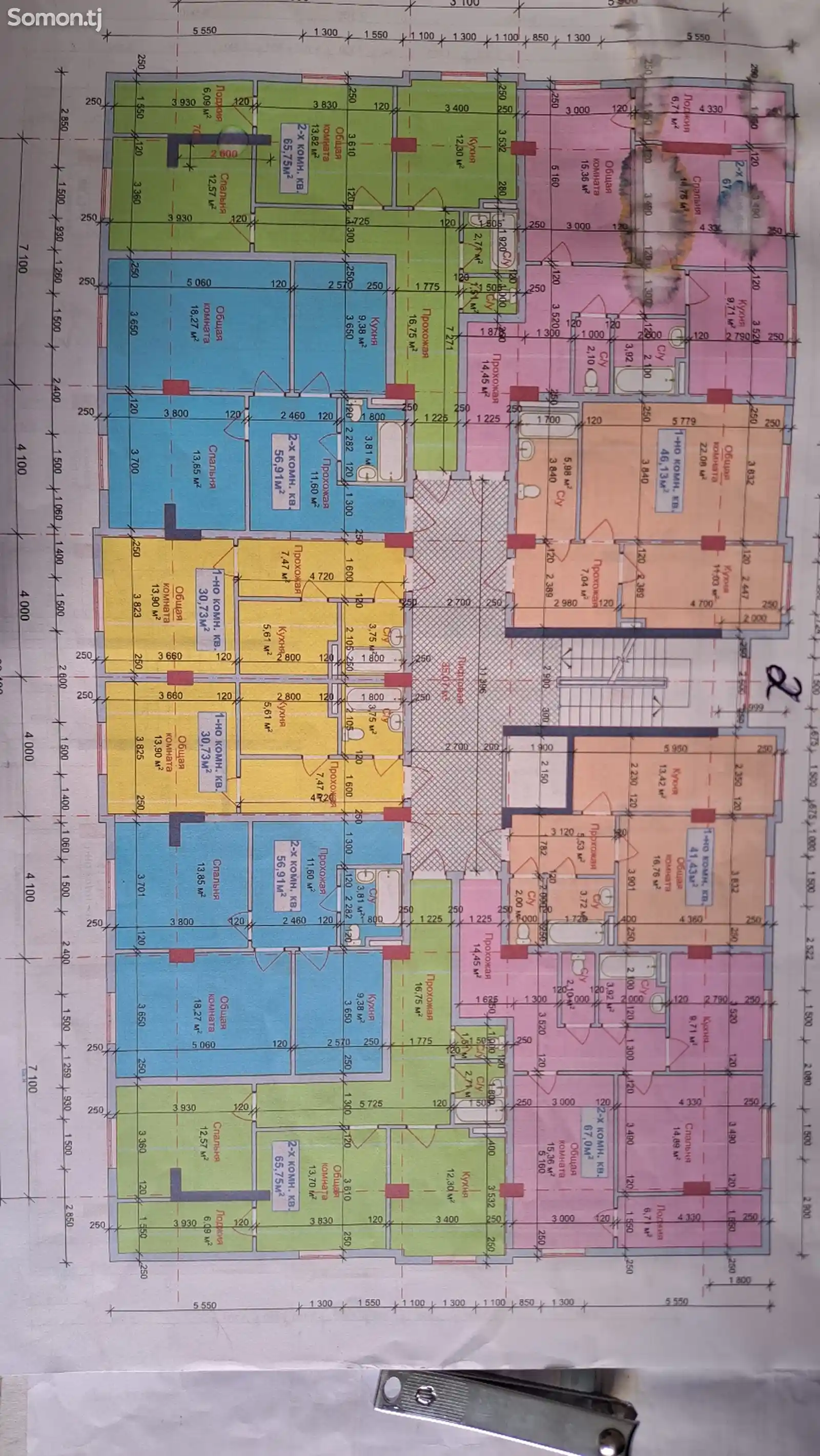 2-комн. квартира, 2 этаж, 67 м², Дусти Халкхо-4