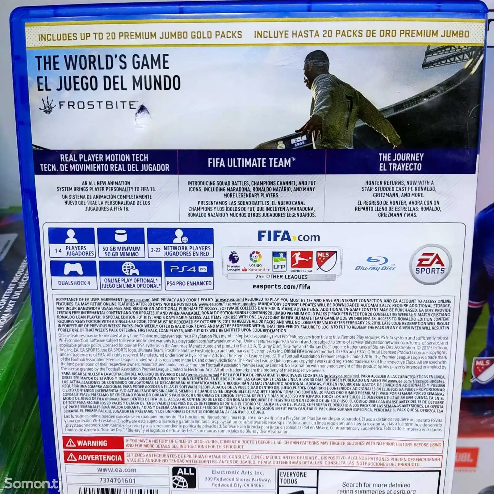 Игра FIFA 18 Ronaldo Edition для PS4 PS5-2