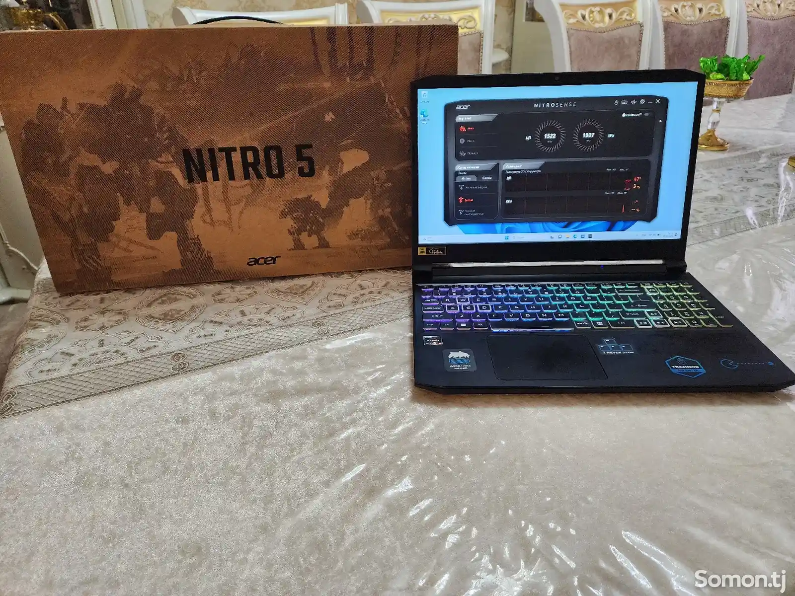 Игровой ноутбук acer nitro rtx 3060 i7 11700h