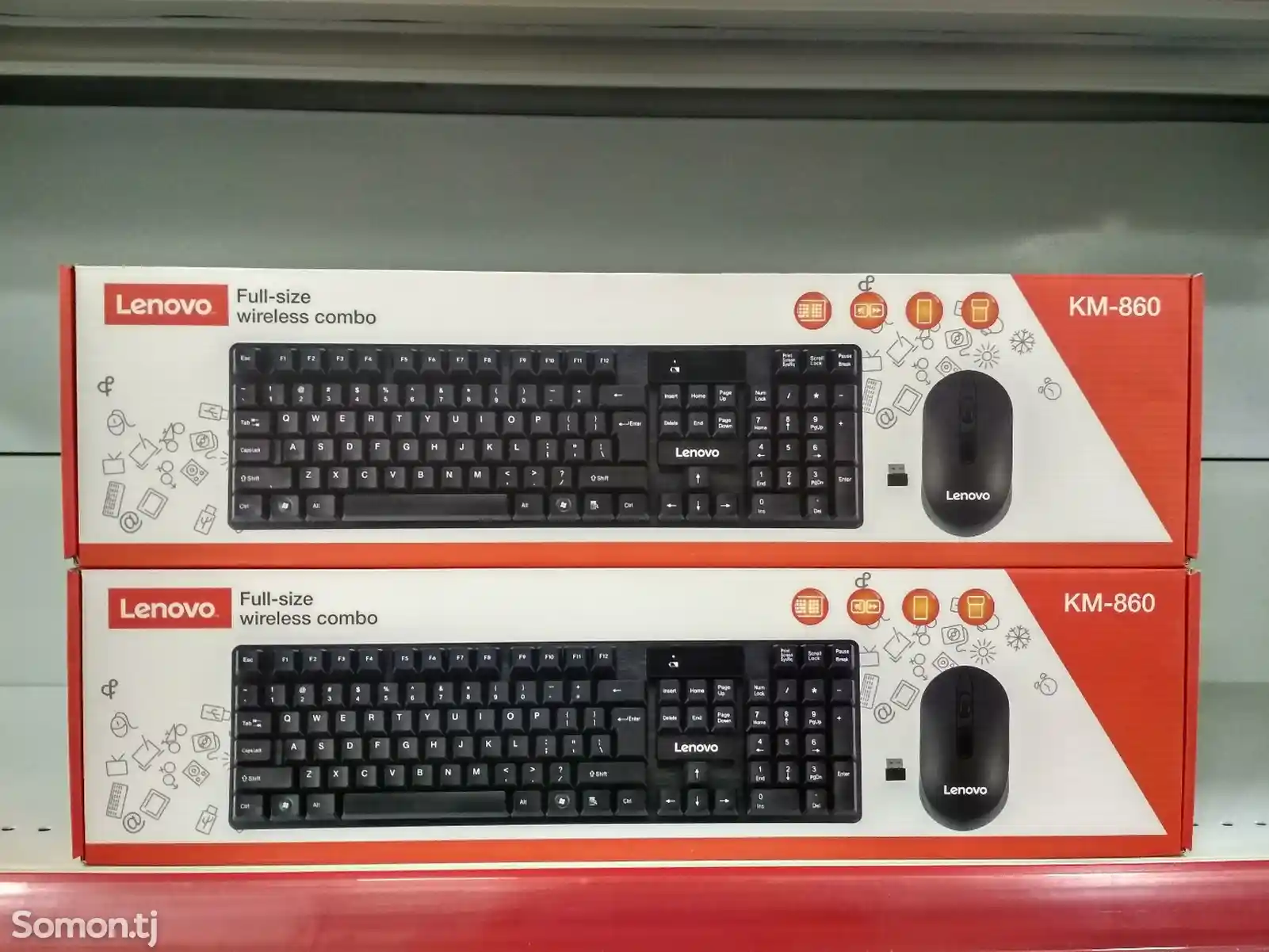 Беспроводная клавиатура и мышка Lenovo KM-860-1