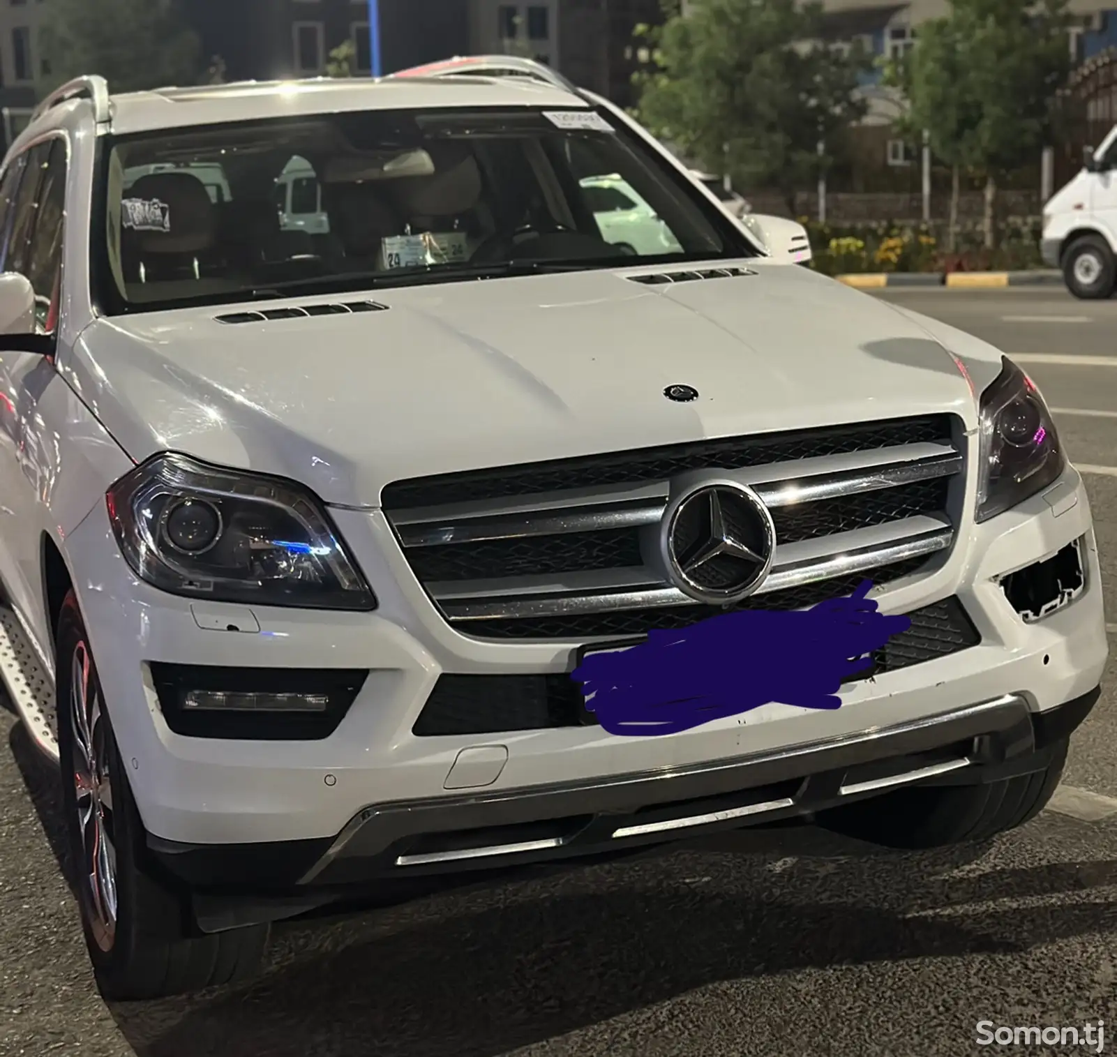 Комплект бампер и фар от Mercedes-Benz GL 2016-1