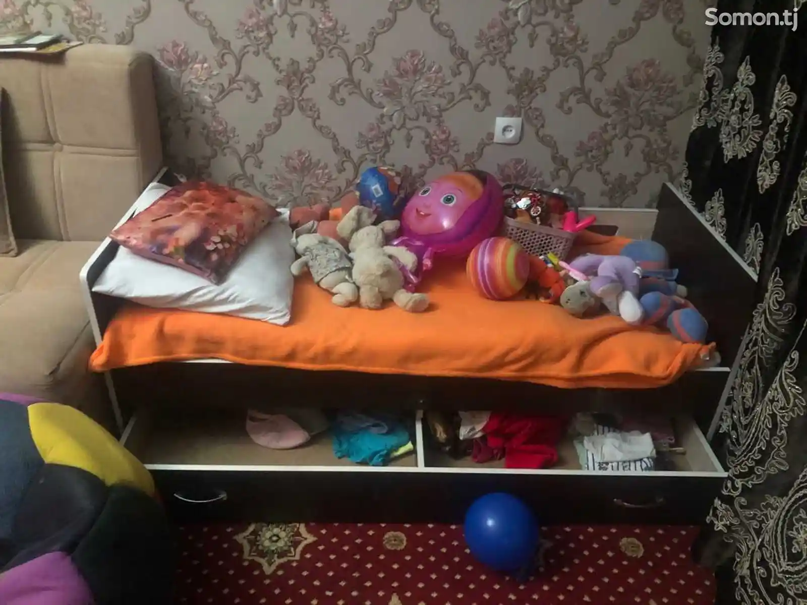 Детская кровать с матрасом-1