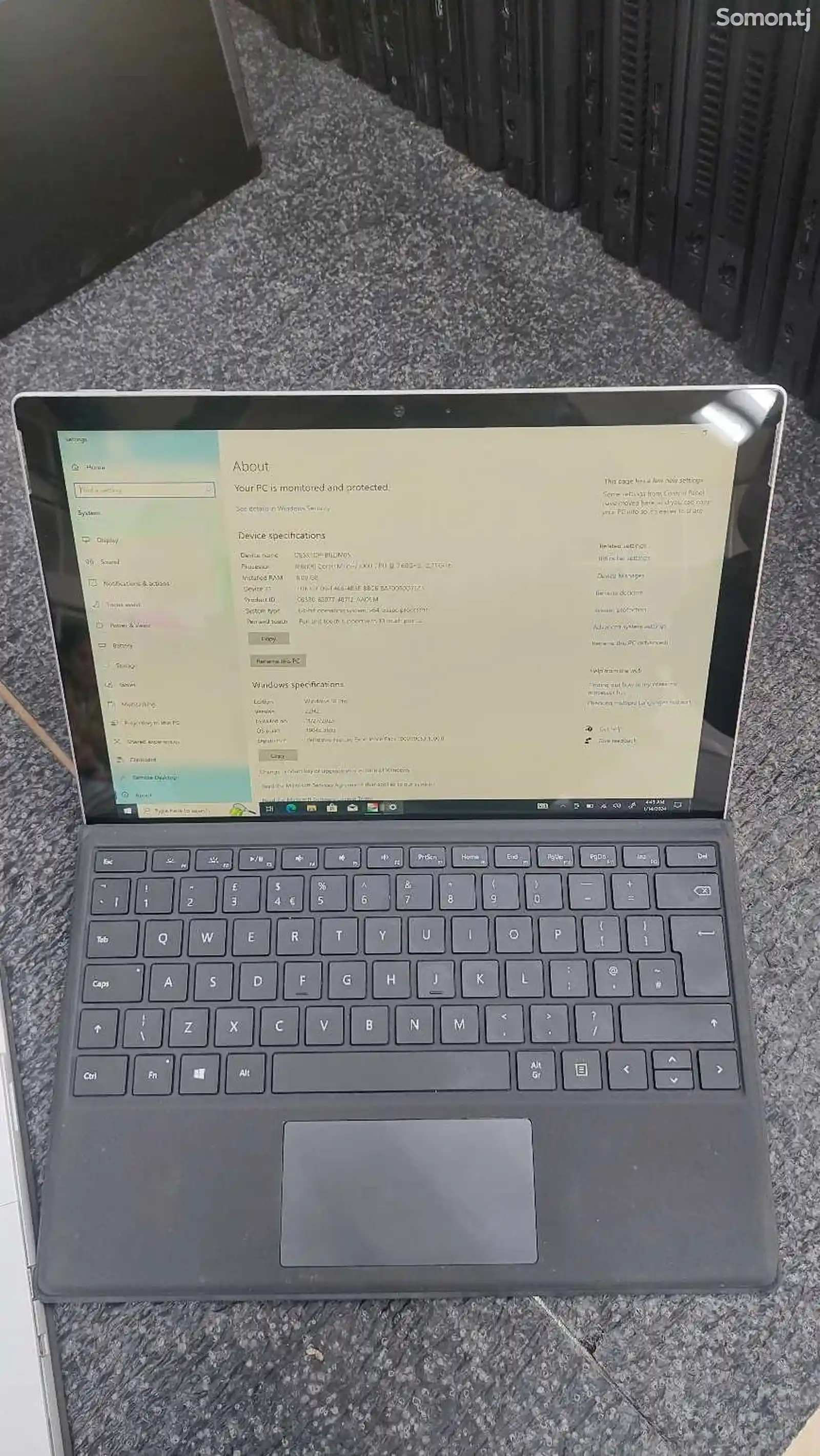 Ноутбук Surface pro 7 plus-4