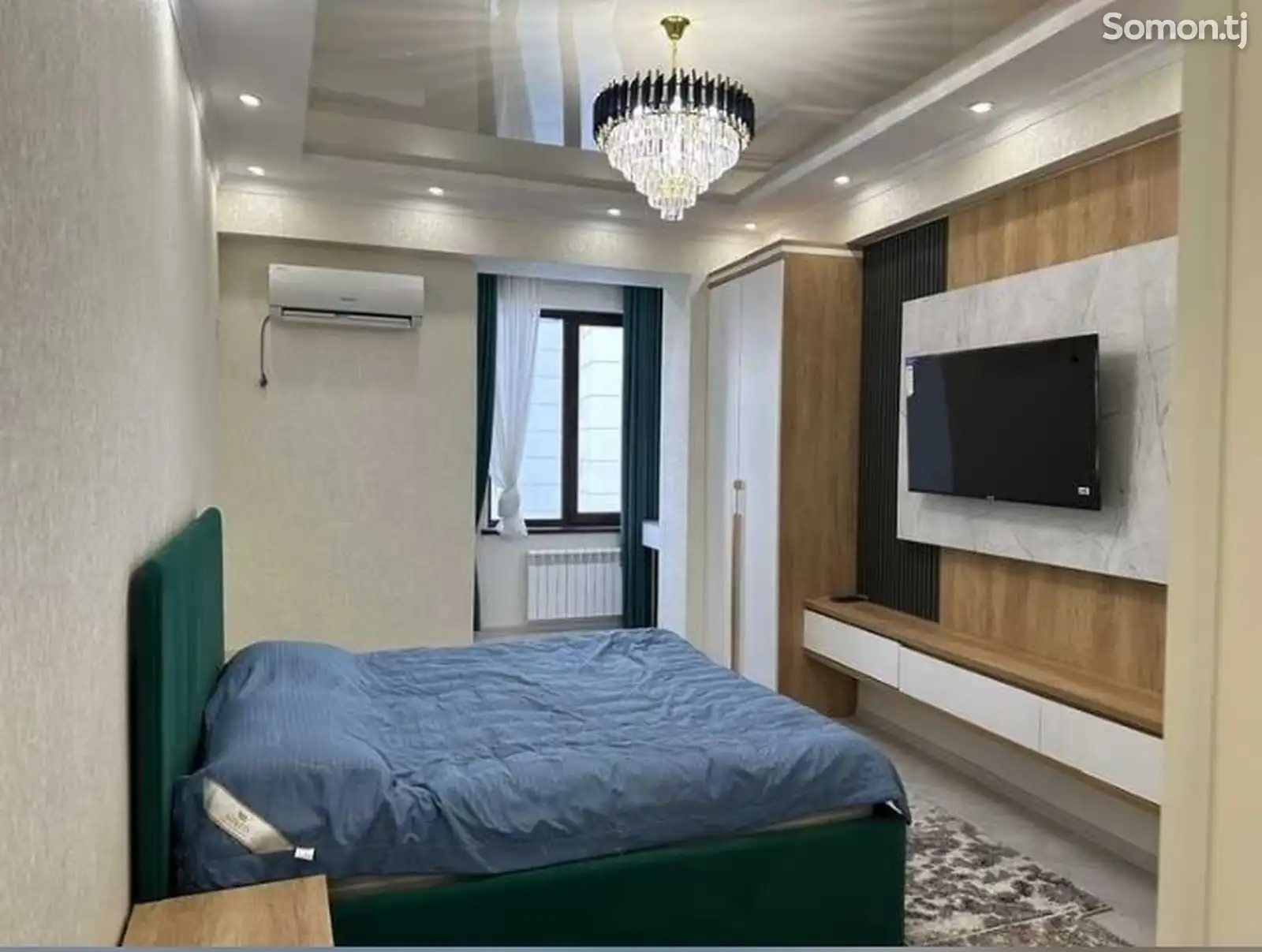 2-комн. квартира, 5 этаж, 80м², Сомони-1