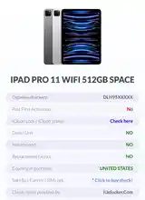 Планшет Apple iPad Pro 11 M2 512GB Wi-Fi-3