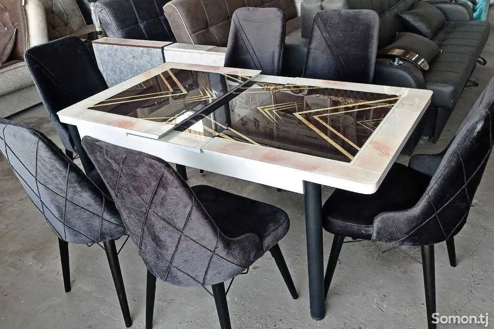 Кухонный комплект стол со стульями Turkiye hi-tech-1