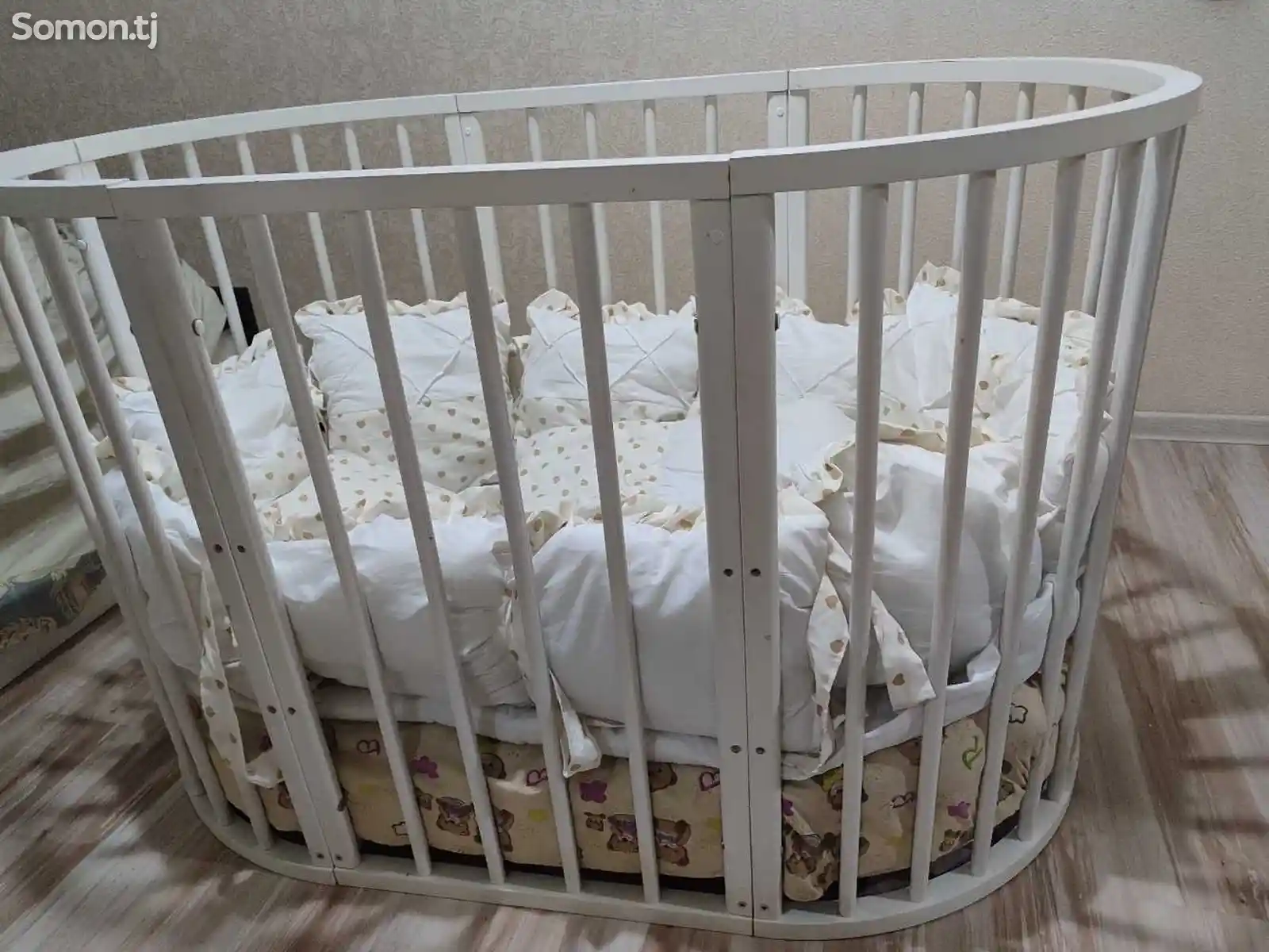 Детская кроватка-трансформер с бортиками-3