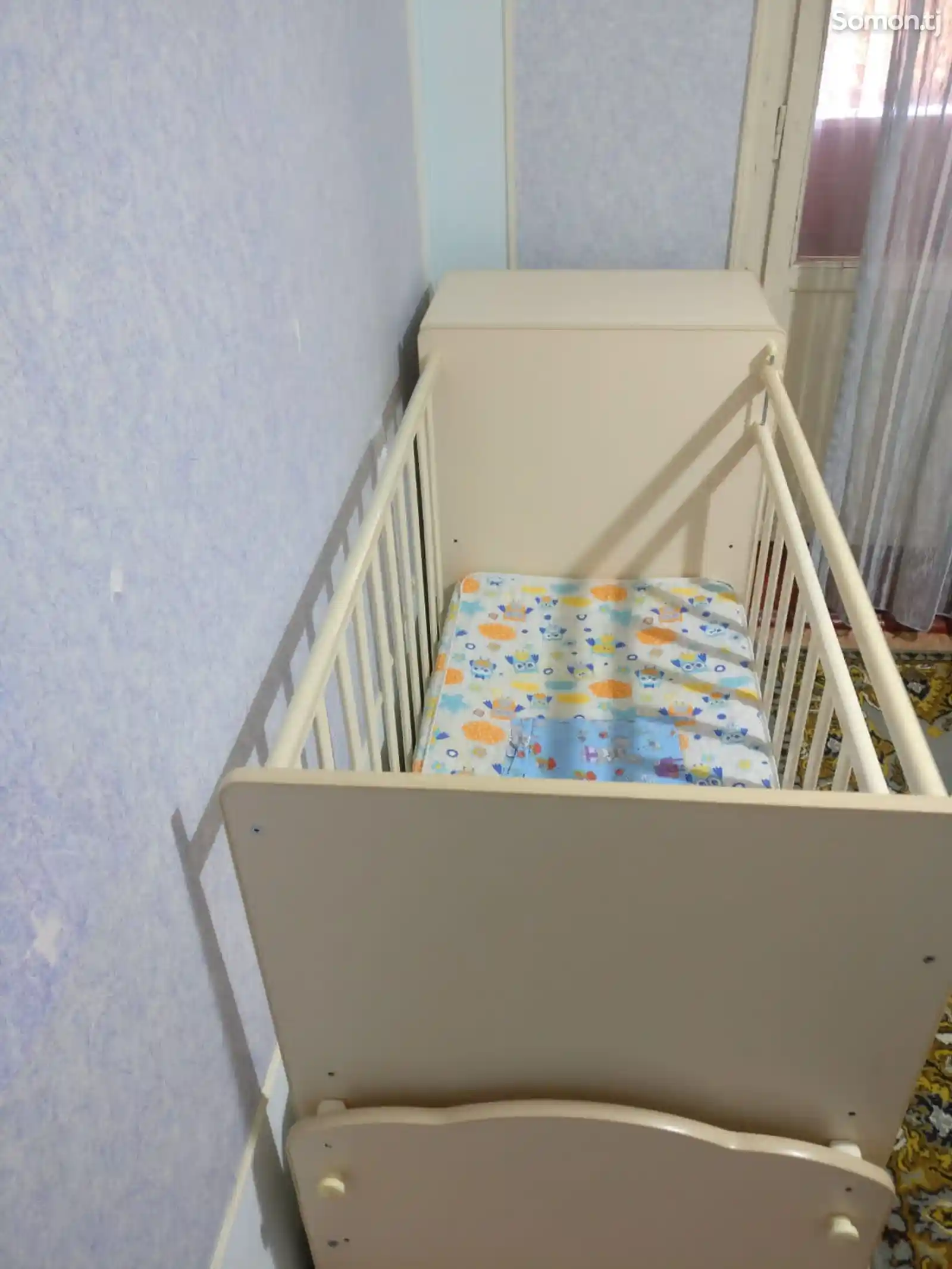 Детская кроватка со встроенным шкафчиком-5