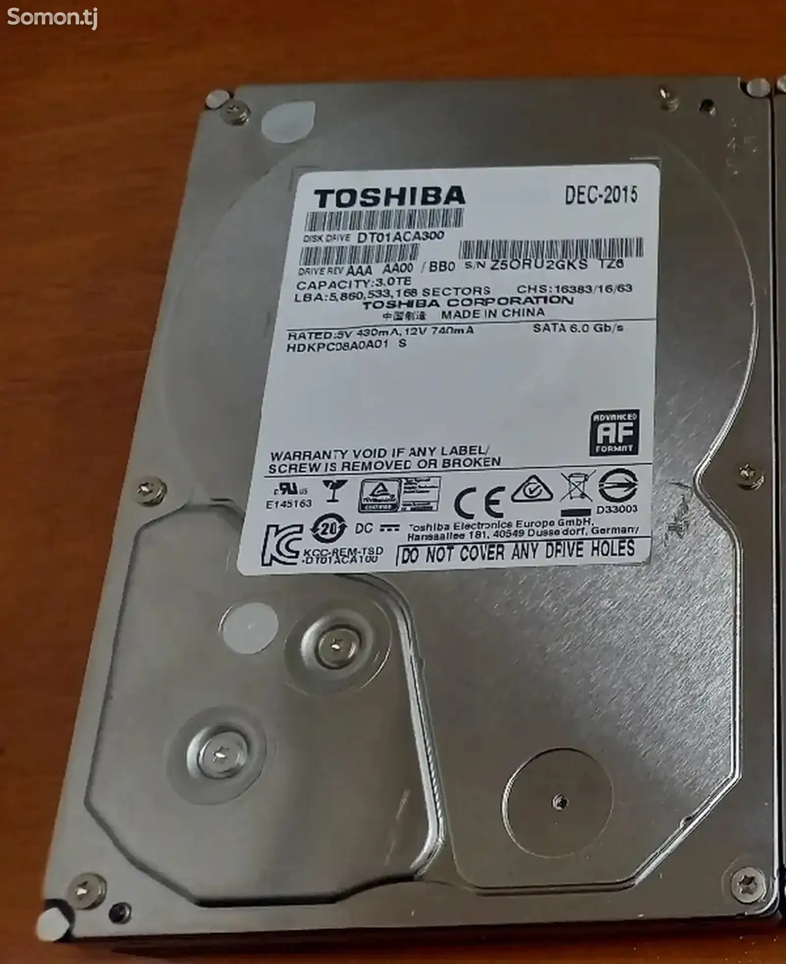 Жесткий диск Toshiba 3TB-1