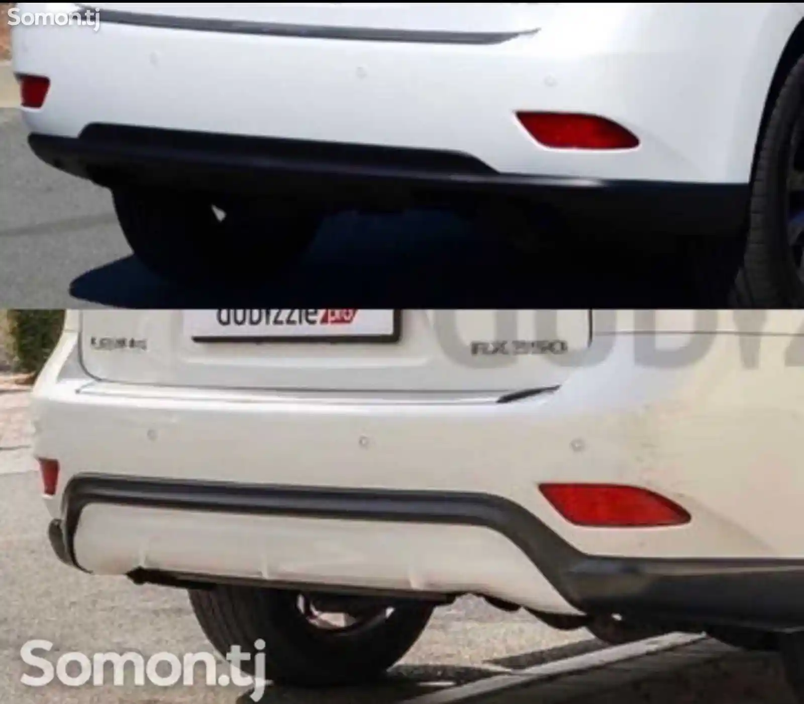 Диффузор на задний бампер для Lexus RX2010-2015-1