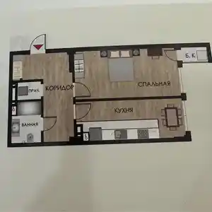 1-комн. квартира, 8 этаж, 50 м², 20 микрорайон