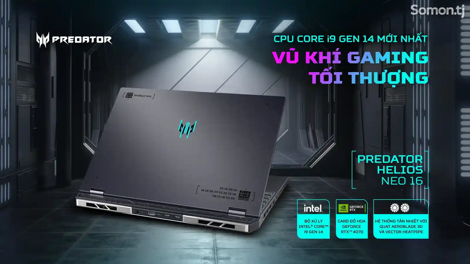 Игровой ноутбук Acer Predator Helios Neo 16 i9-14900hx 32gb ddr5 rtx4060 2k 165g-2