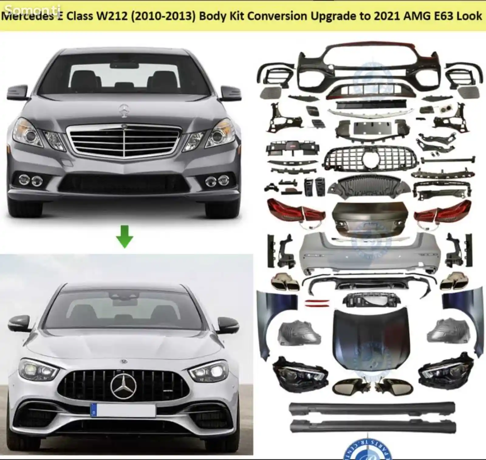 Обвес на Mercedes-Benz W212-W213 2023 6.3-1