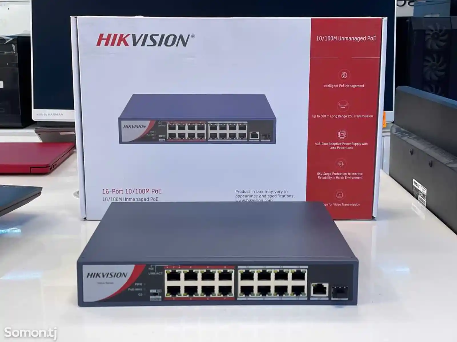 Switch Hikvision Poe DS-3E0318P-E/M 16 порт-1