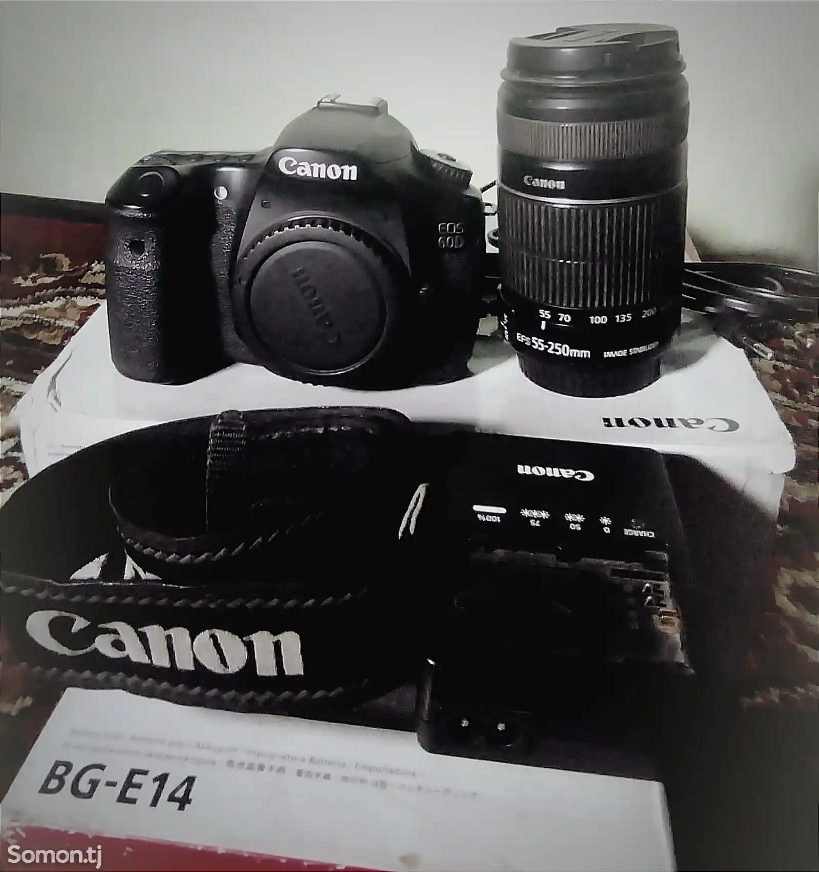 Фотоаппарат Canon 60D объектив 55-250-4