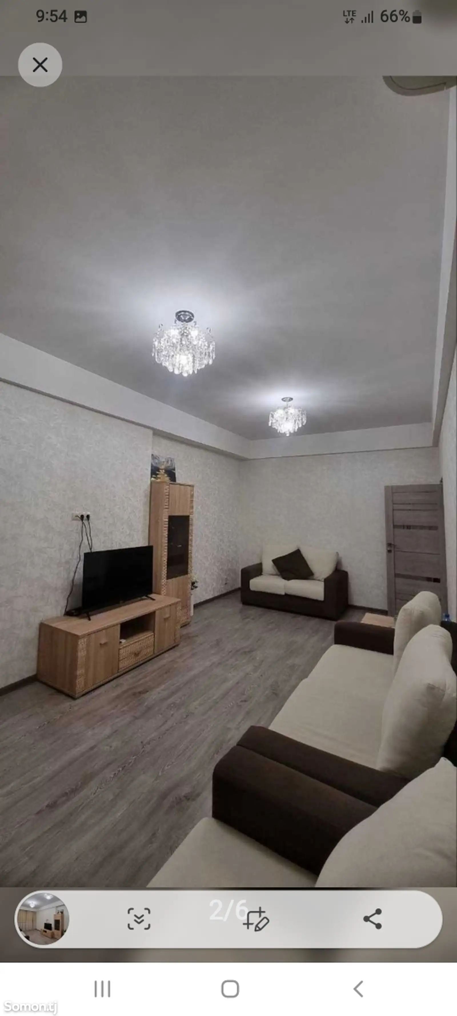 2-комн. квартира, 10 этаж, 74м², Исмоили Сомони-1