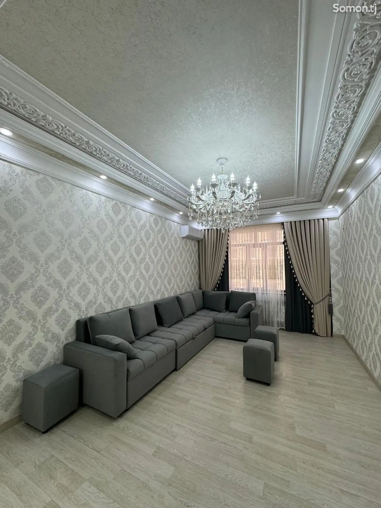 2-комн. квартира, 15 этаж, 95м², Исмоили Сомони-1