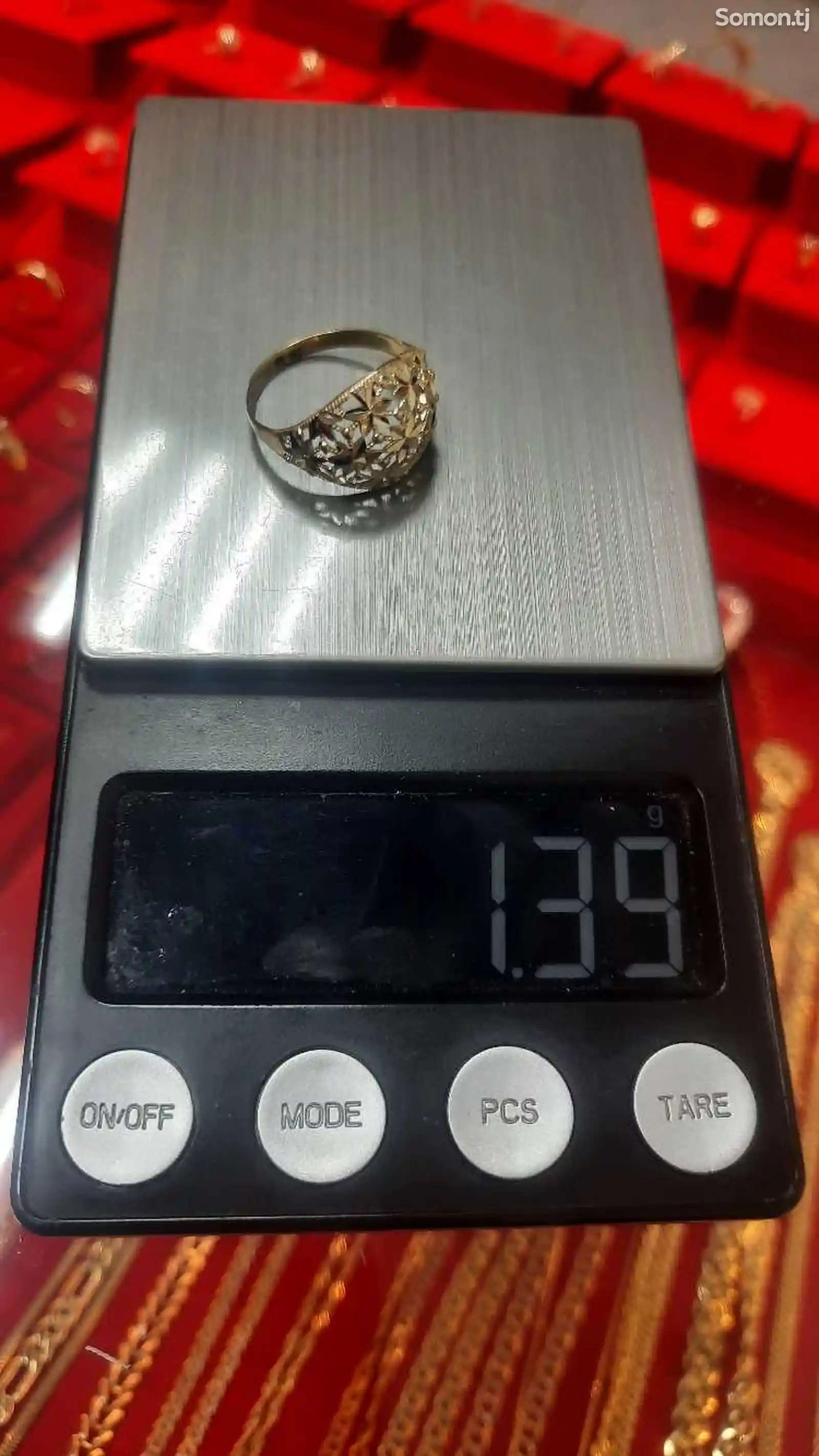 Золотое кольцо 585 проба-4