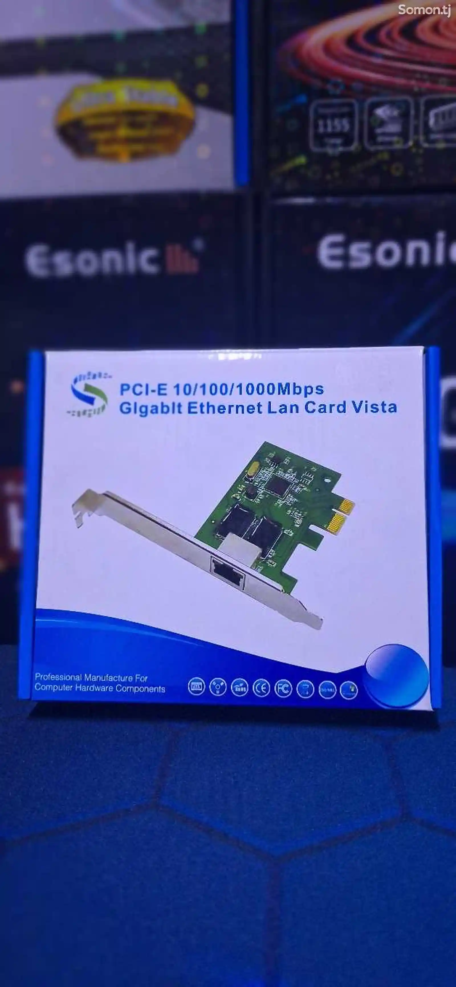 Гигабитная сетевая карта PCI-E 10/100/1000Mbps-1