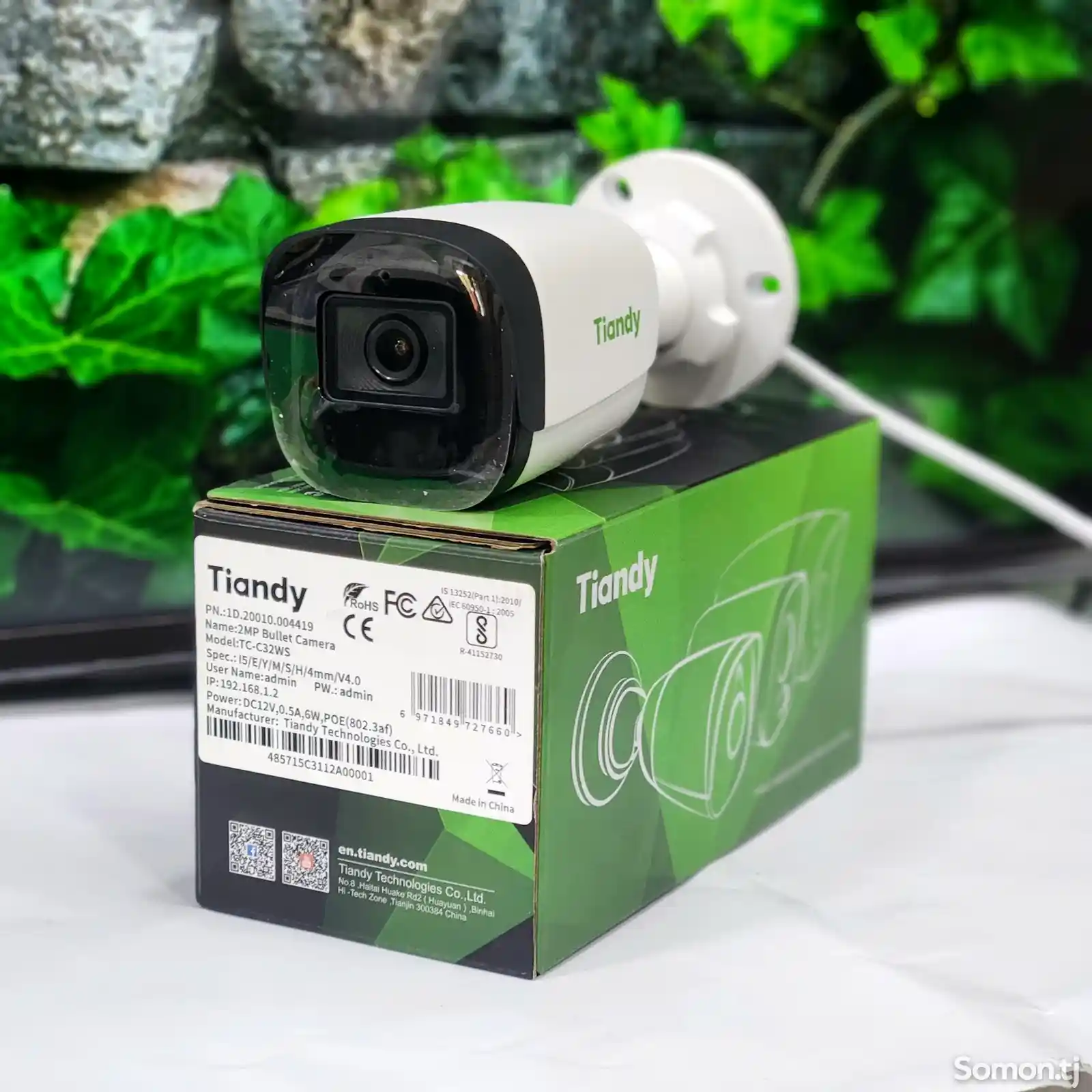 Камера Tiandy SMD IP 2MP со звуком TC-C32WS-4
