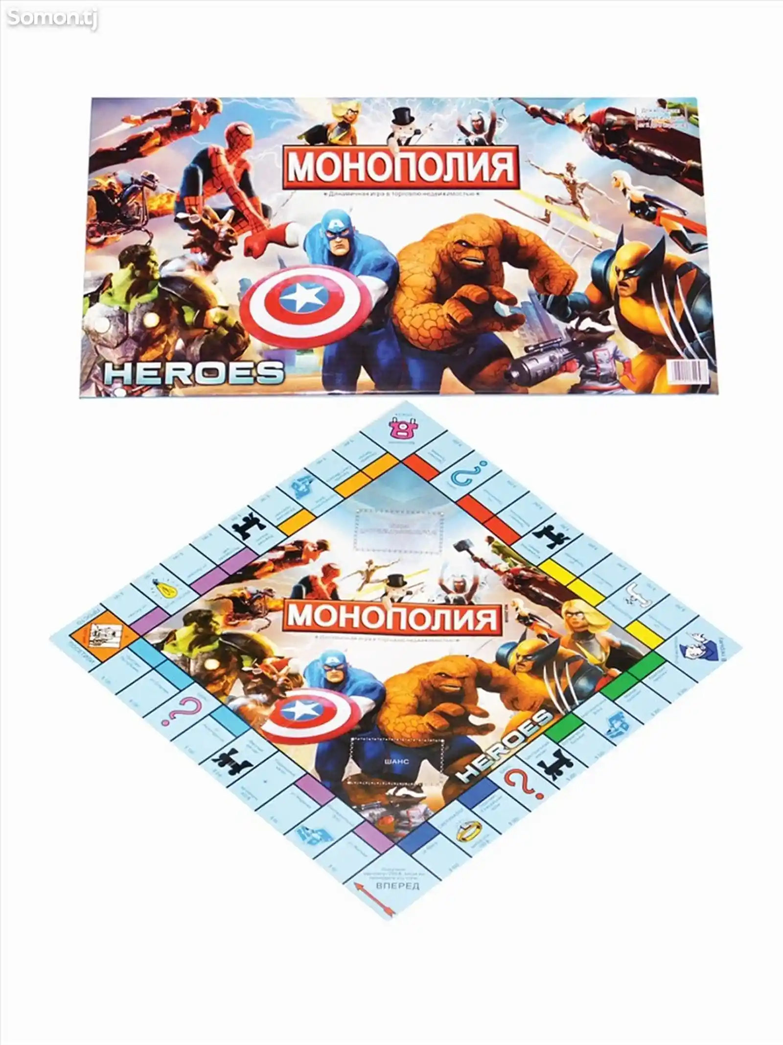 Детская настольная игра Монополия-Супергерои Marvel-3