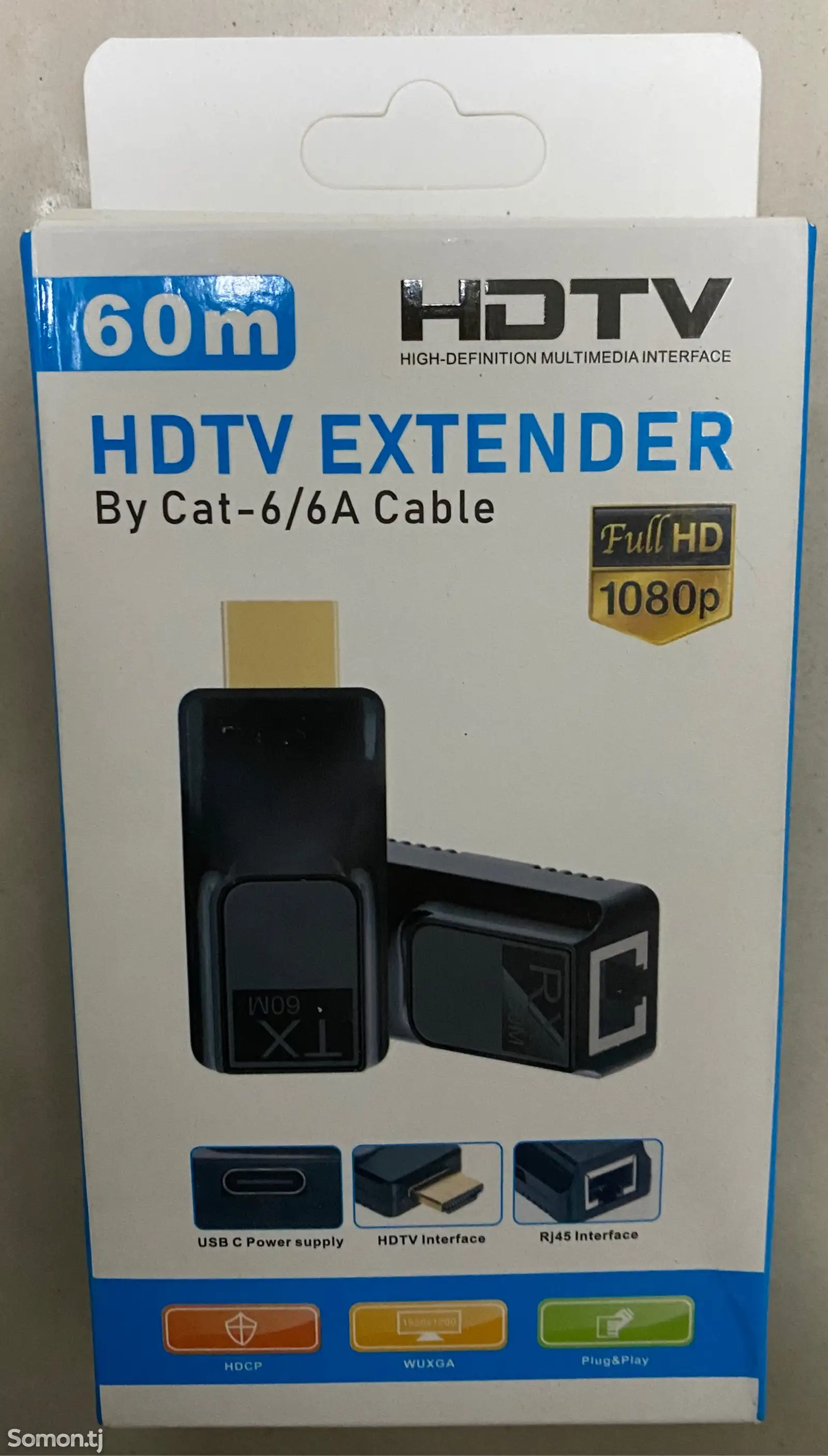 HDMI удлинитель для кабеля Ethernet Cat6 1080P HDMI к RJ45-1