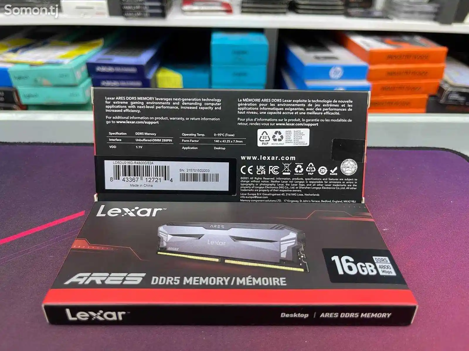 Оперативная память Lexar Ares 16gb 4800Mbps DDR5-2