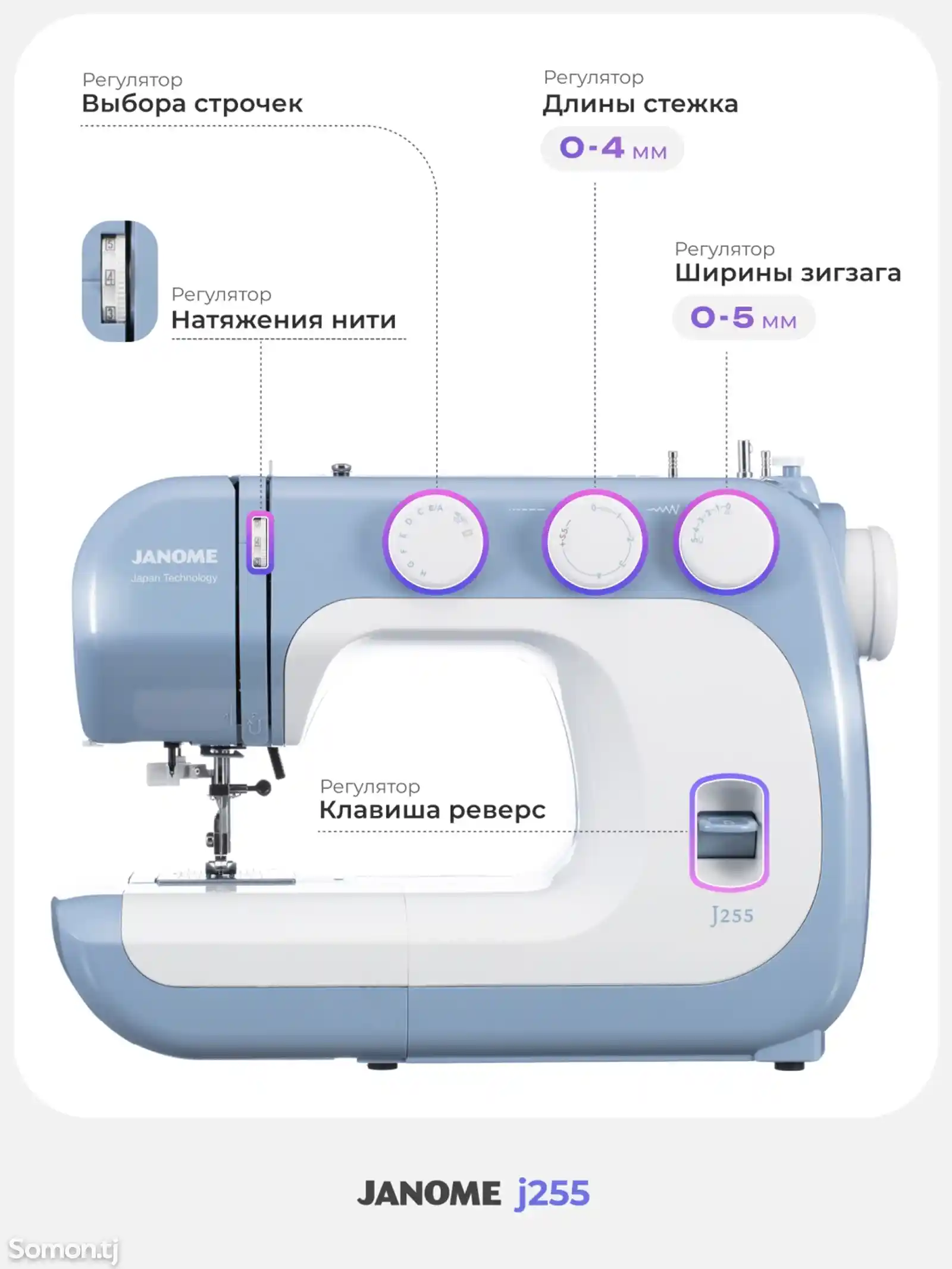 Швейная машина Janome j255-1