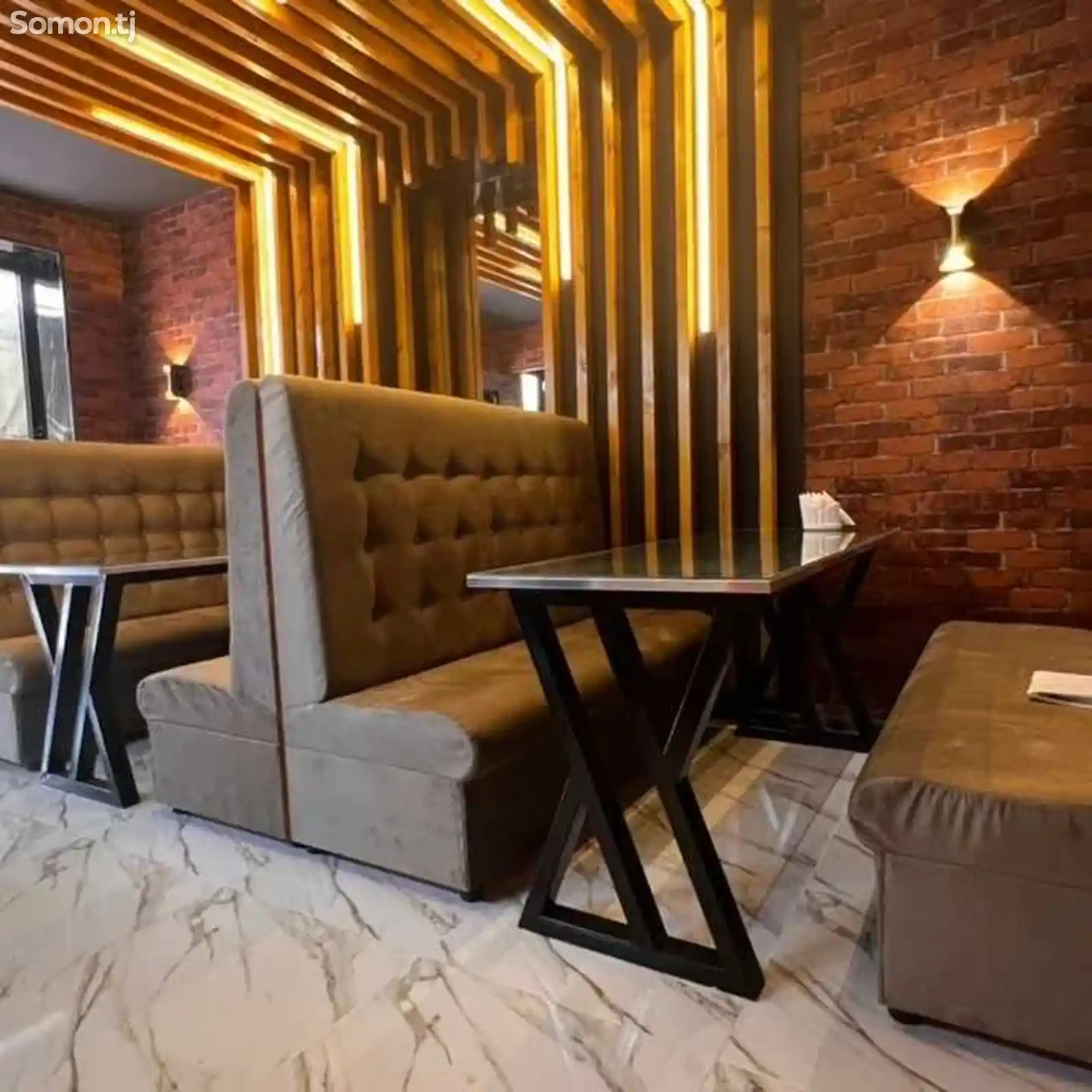 Кресло-диван и стол для кафе ресторан на заказ-5