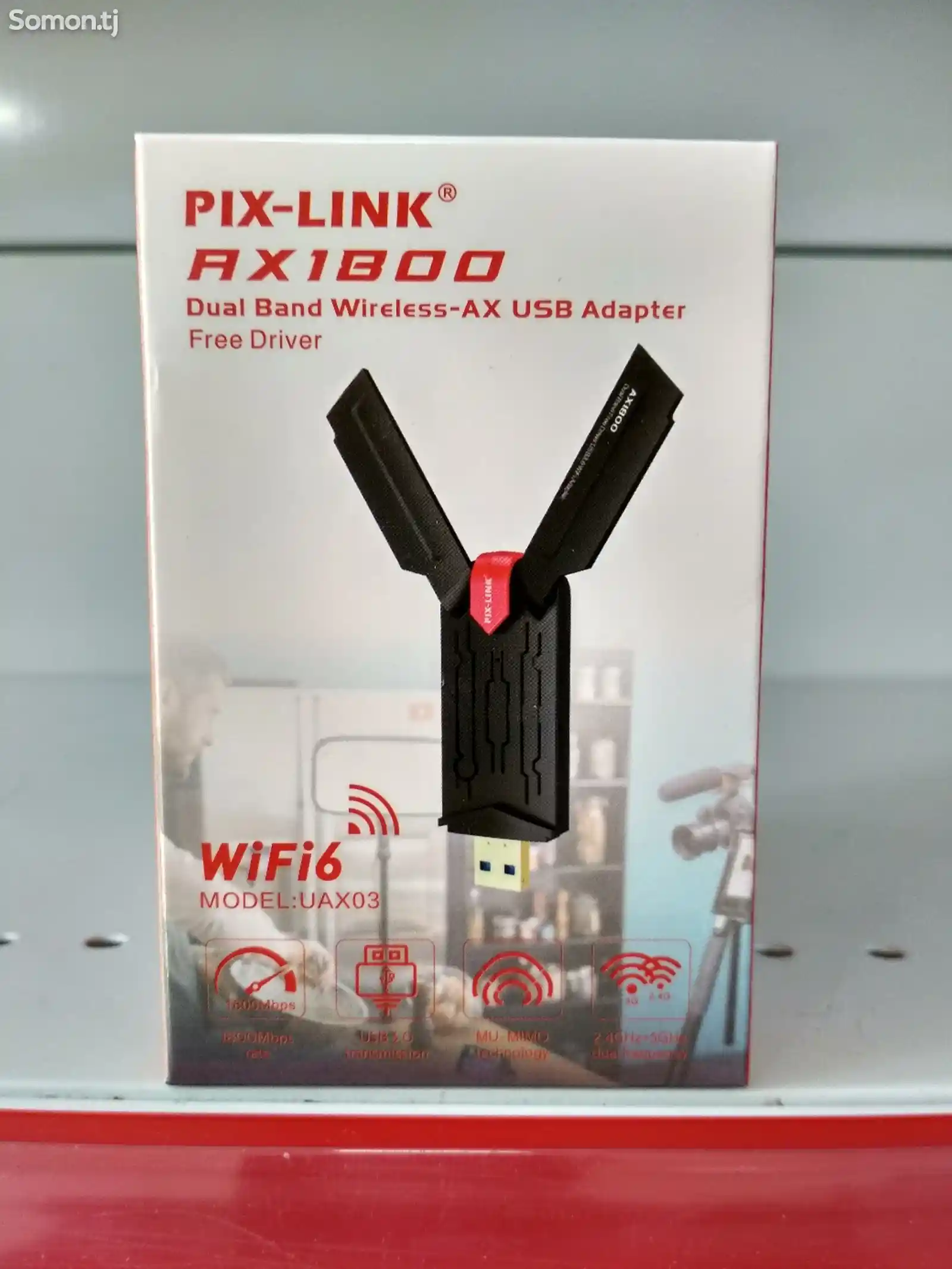 Wi-fi 6 приёмник Pix-Link AX1800-2