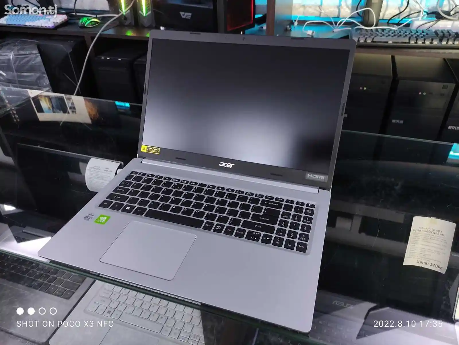 Игровой Ноутбук Acer Aspire 3 Core i5-10210U MX 350 2GB /8GB/512GB SSD-3