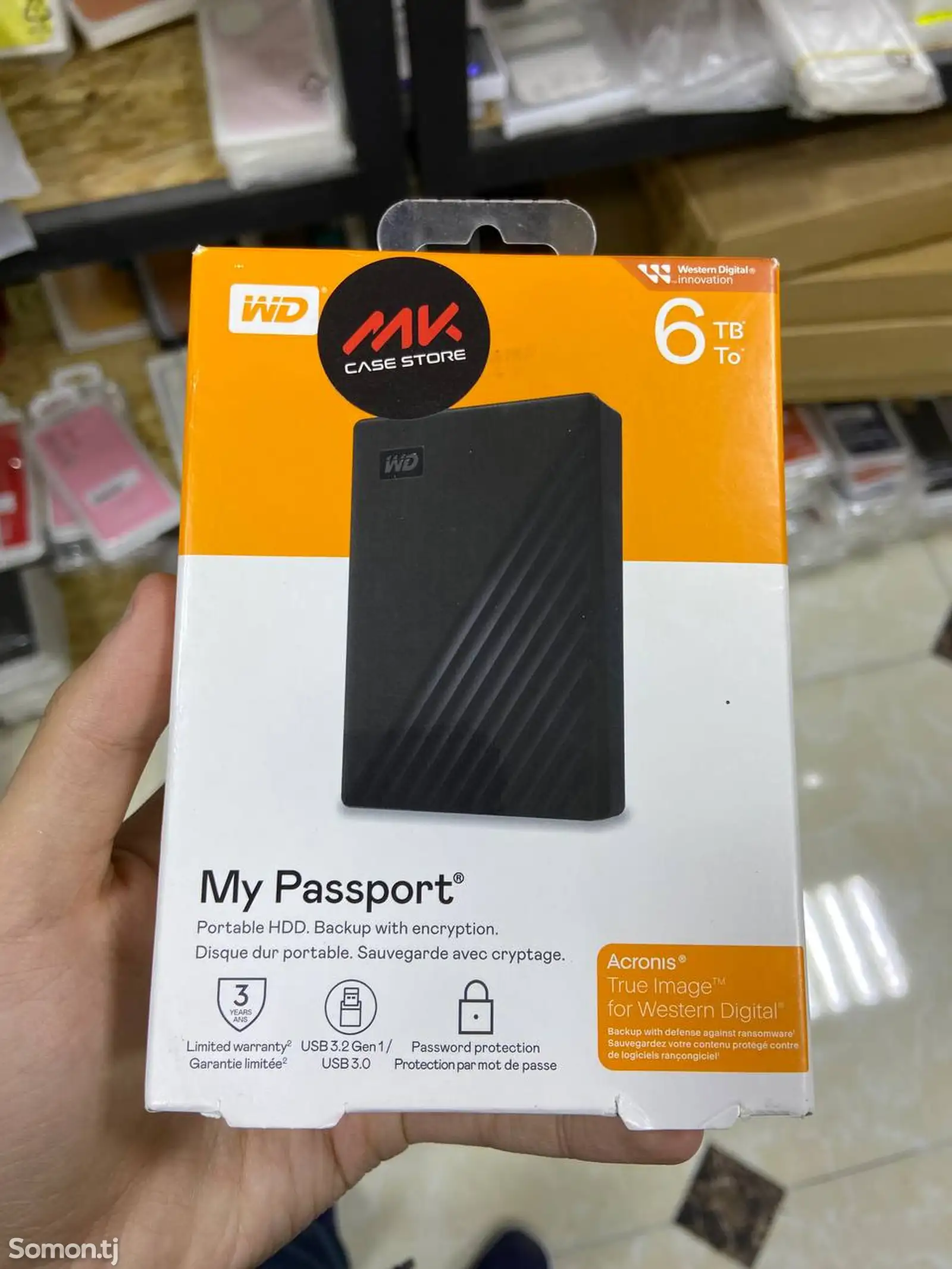 Внешний HDD накопитель Western Digital My Passport 6TB-1