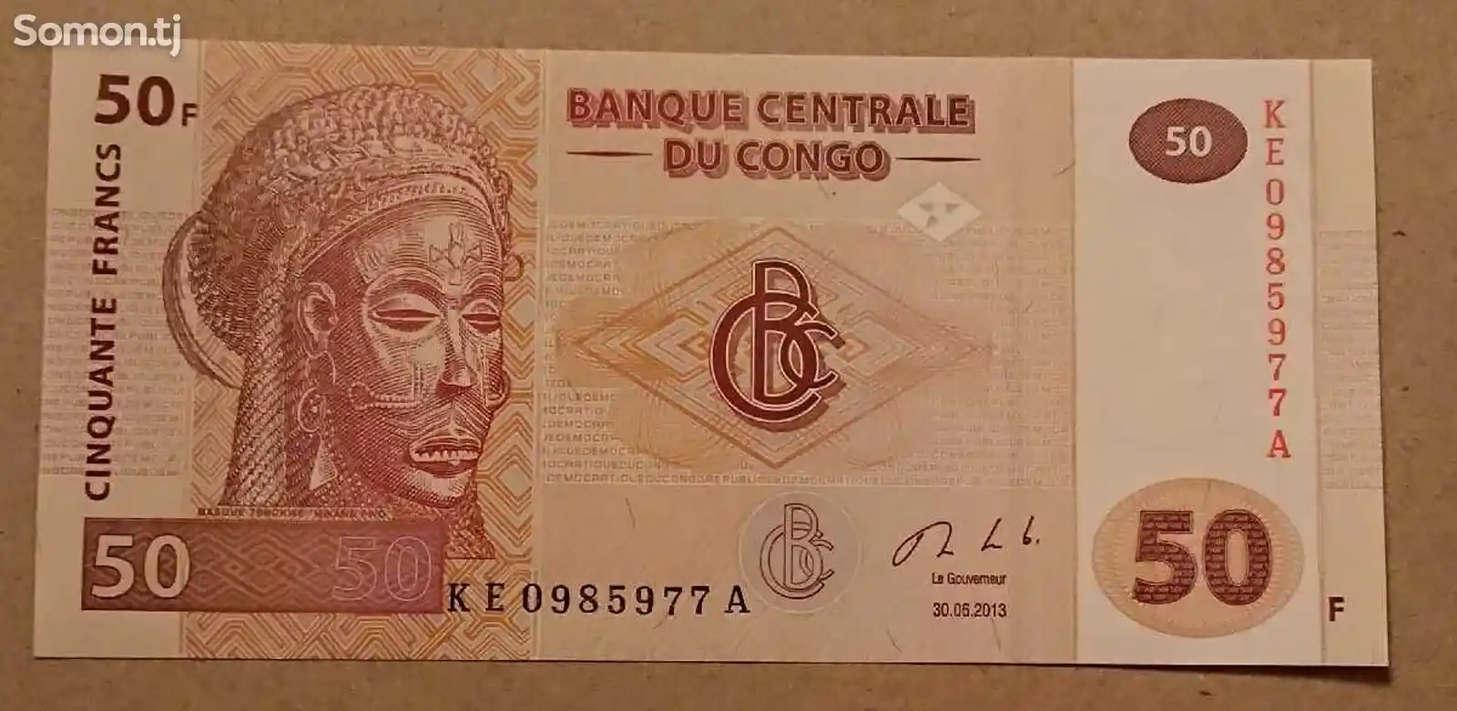 Купюра Конго 50 франков-1