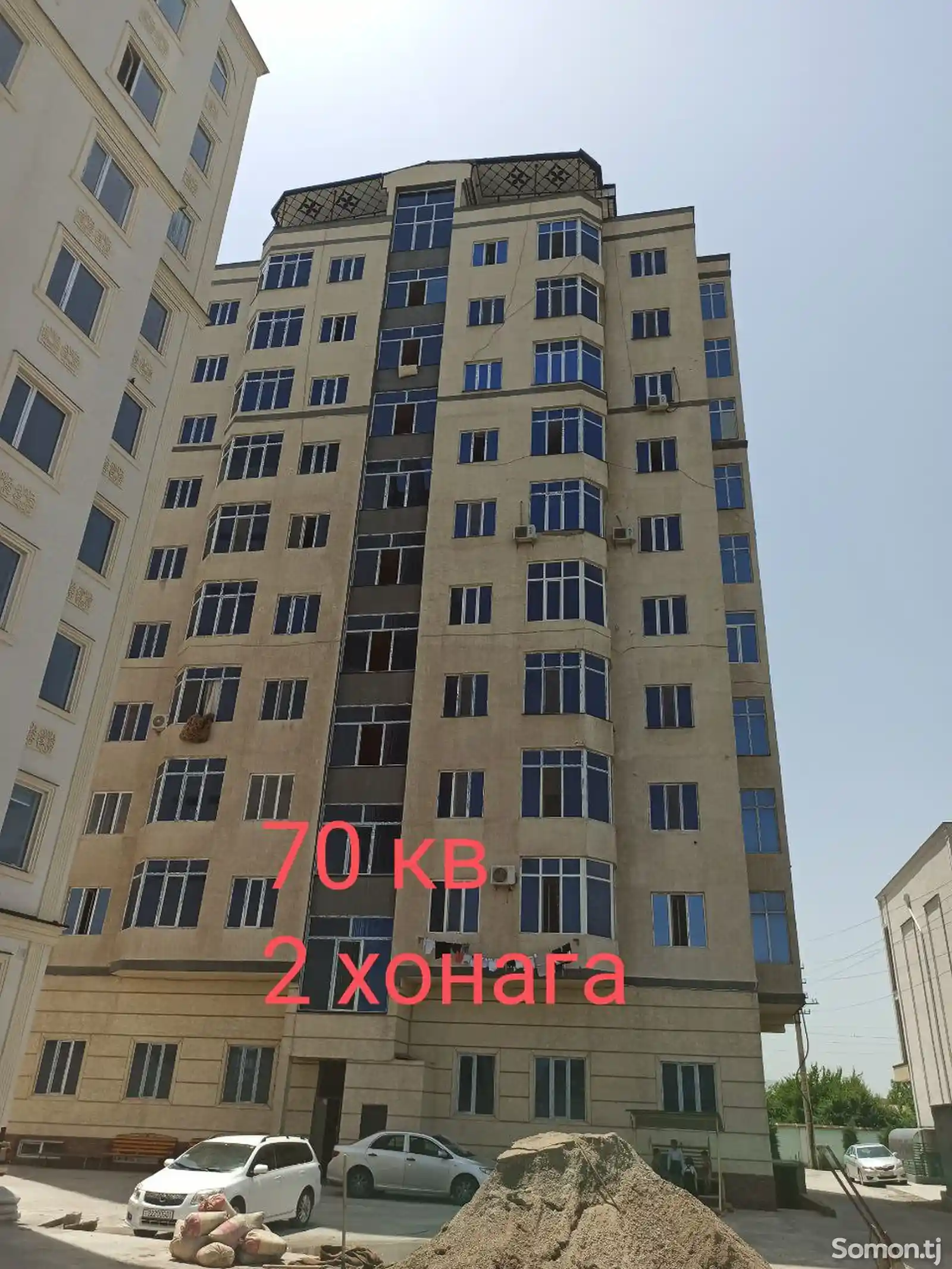 2-комн. квартира, 10 этаж, 70 м², Станция-3