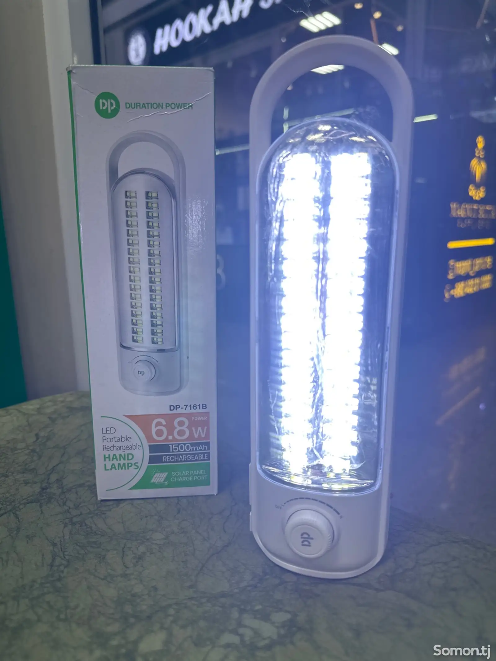 Портативный Фонарик DP Led portable DP- 7161B Емкость 1500 Mah-1