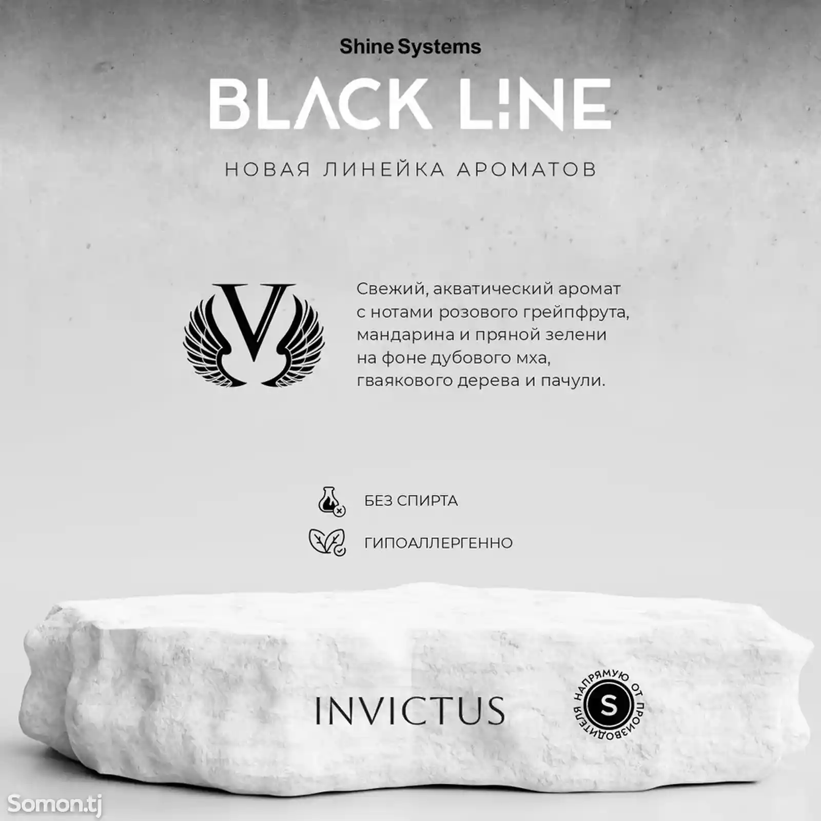 Shine Systems Black Line Invictus - ароматизатор для авто и дома, 50 мл-2