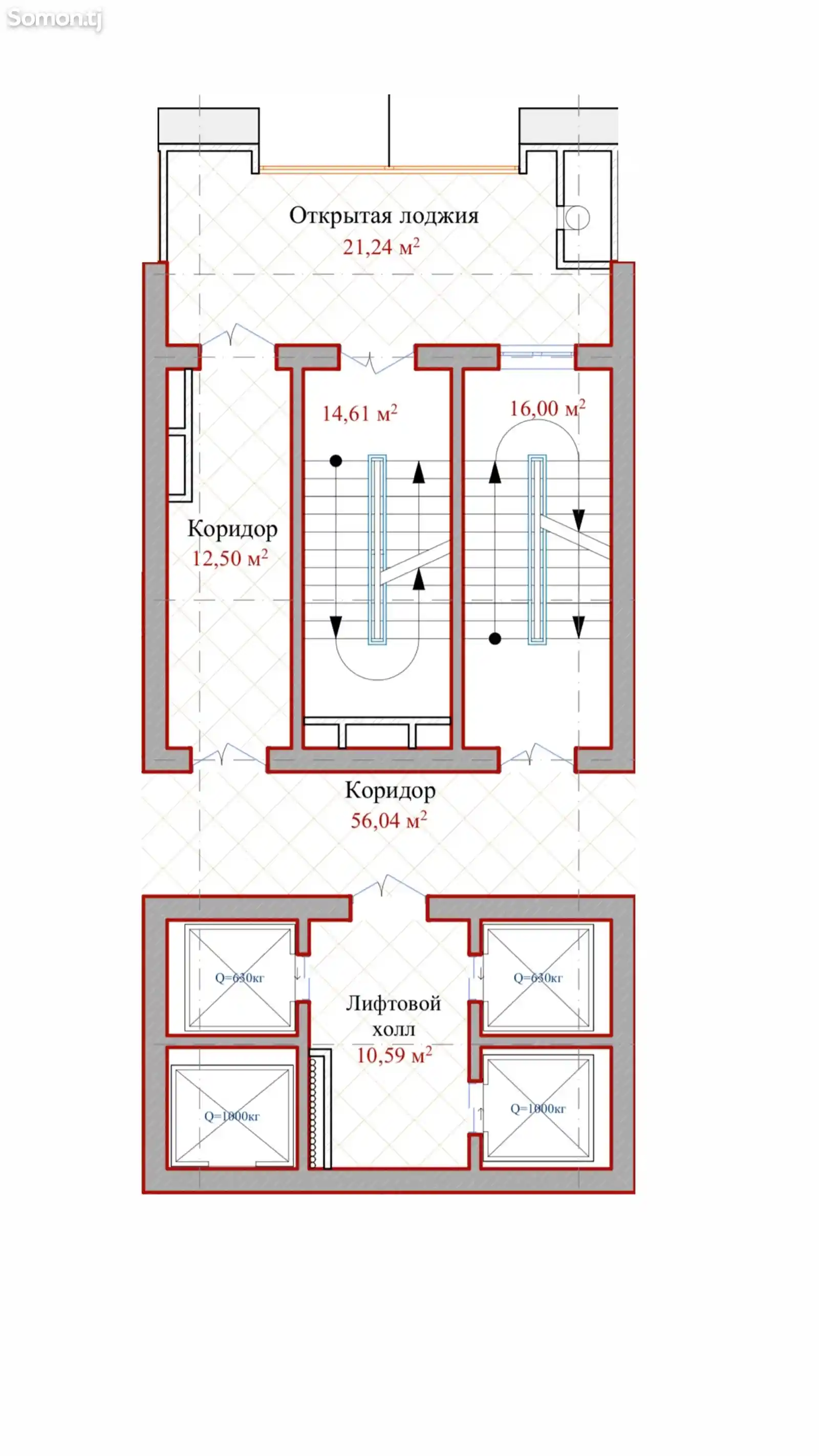 1-комн. квартира, 13 этаж, 51 м², Шохмансур-3