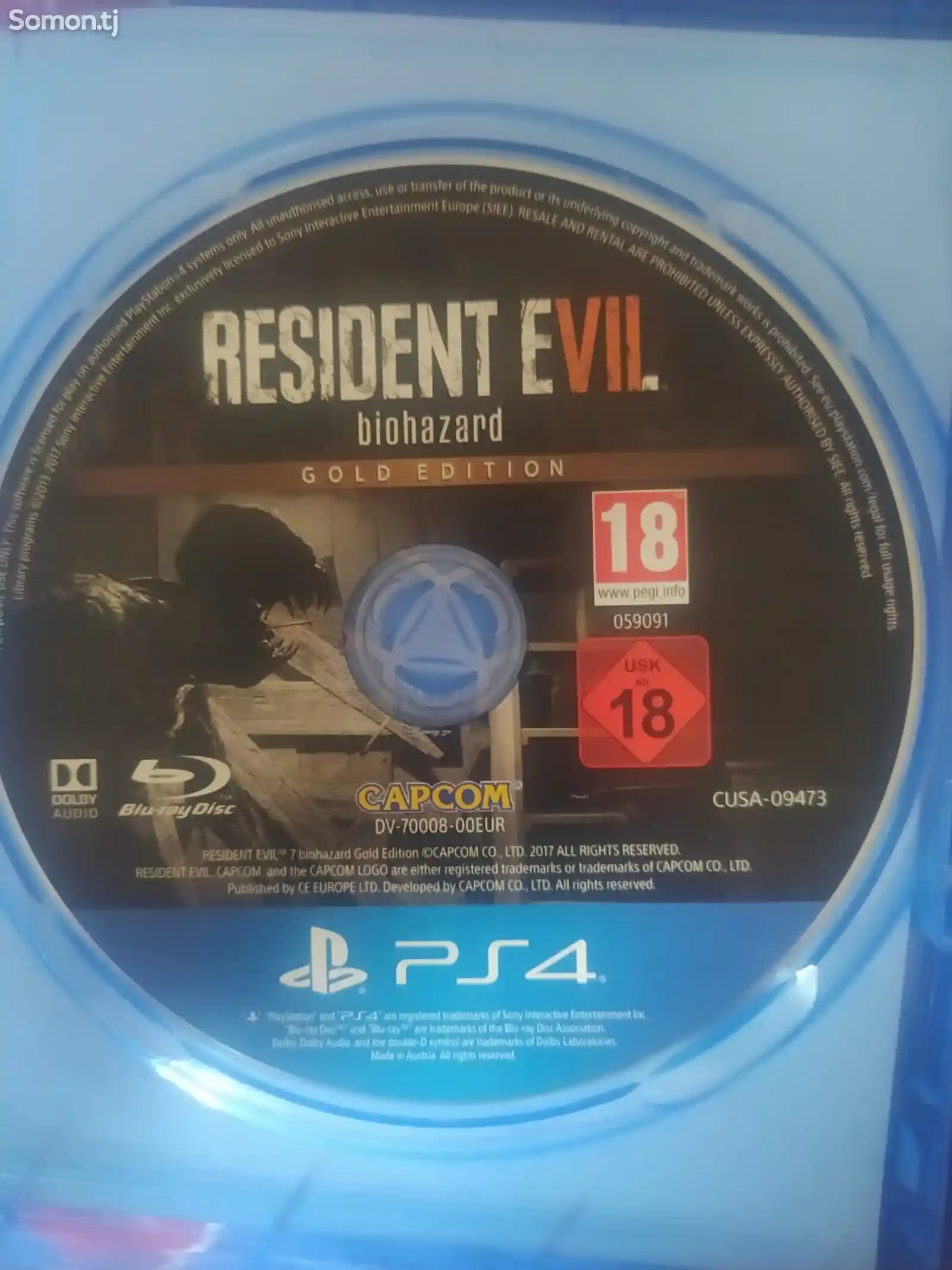 Диск на PS4 Resident 7