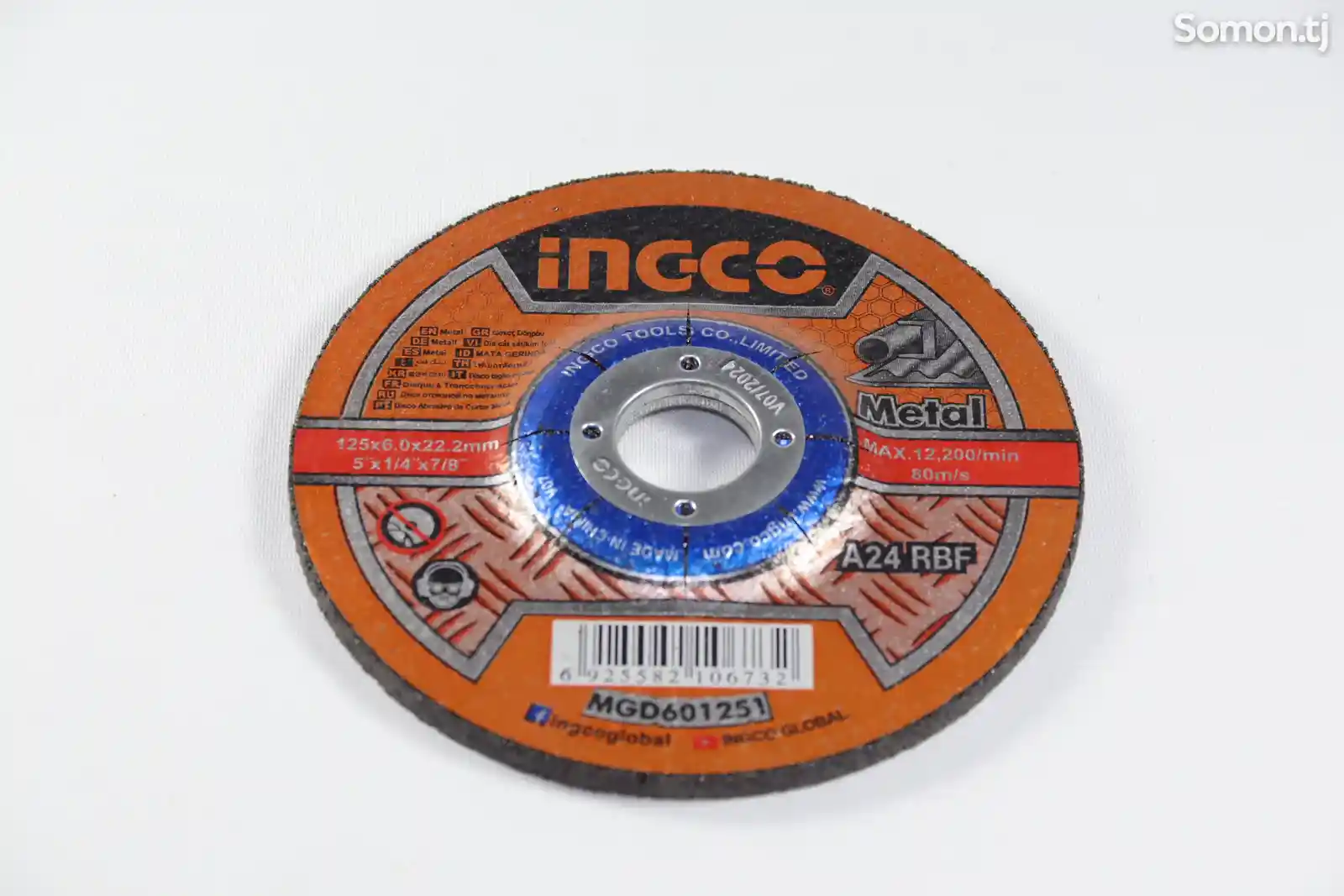 Абразивный диск для резки INGCO 125MM MGD601251