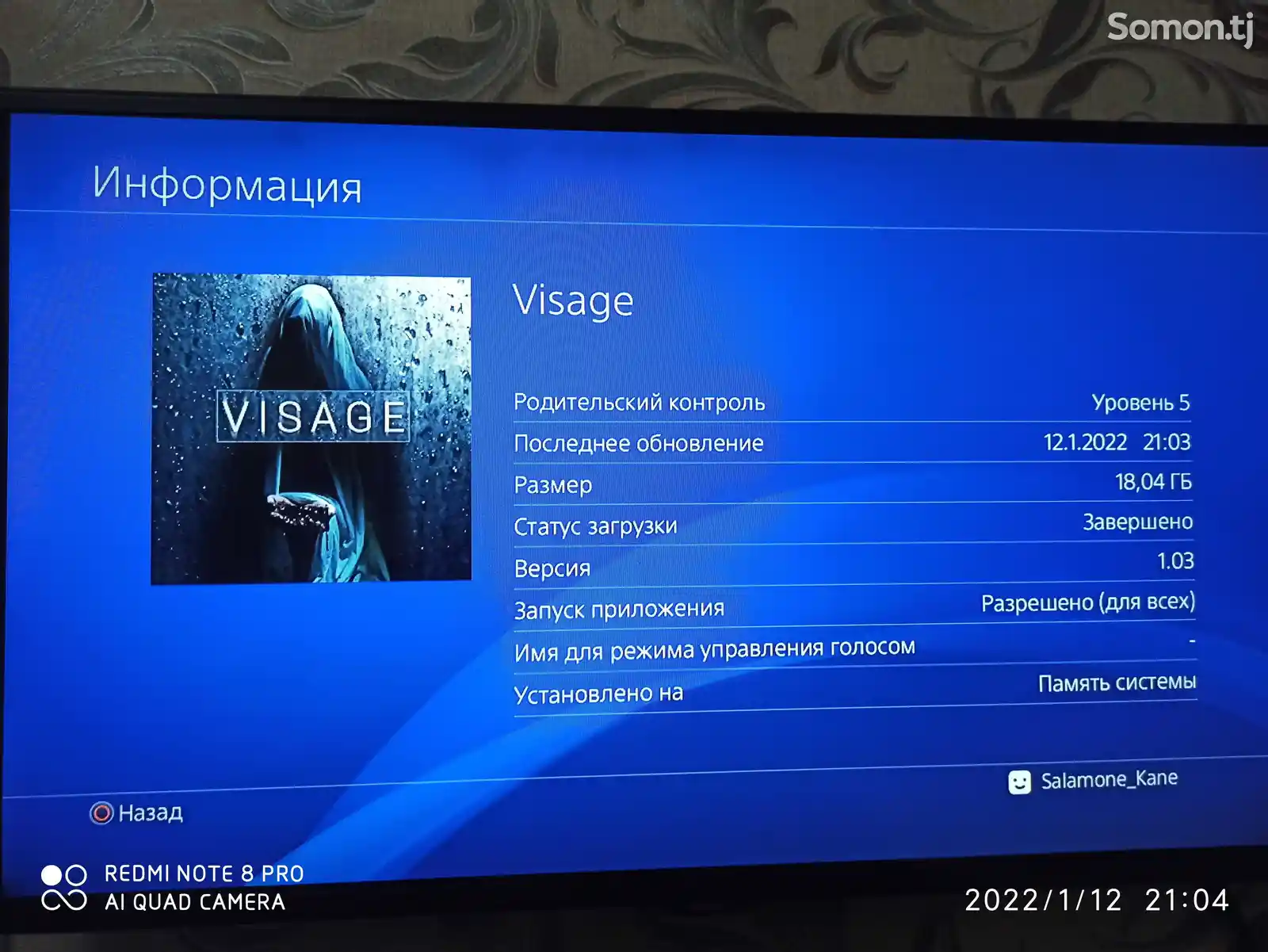 Игра Visage для Sony PS4-2