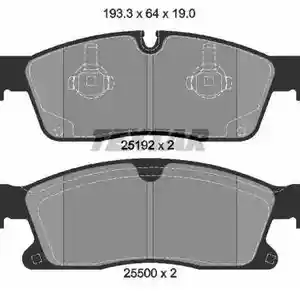 Колодки передние от Mercedes ml166 3.5