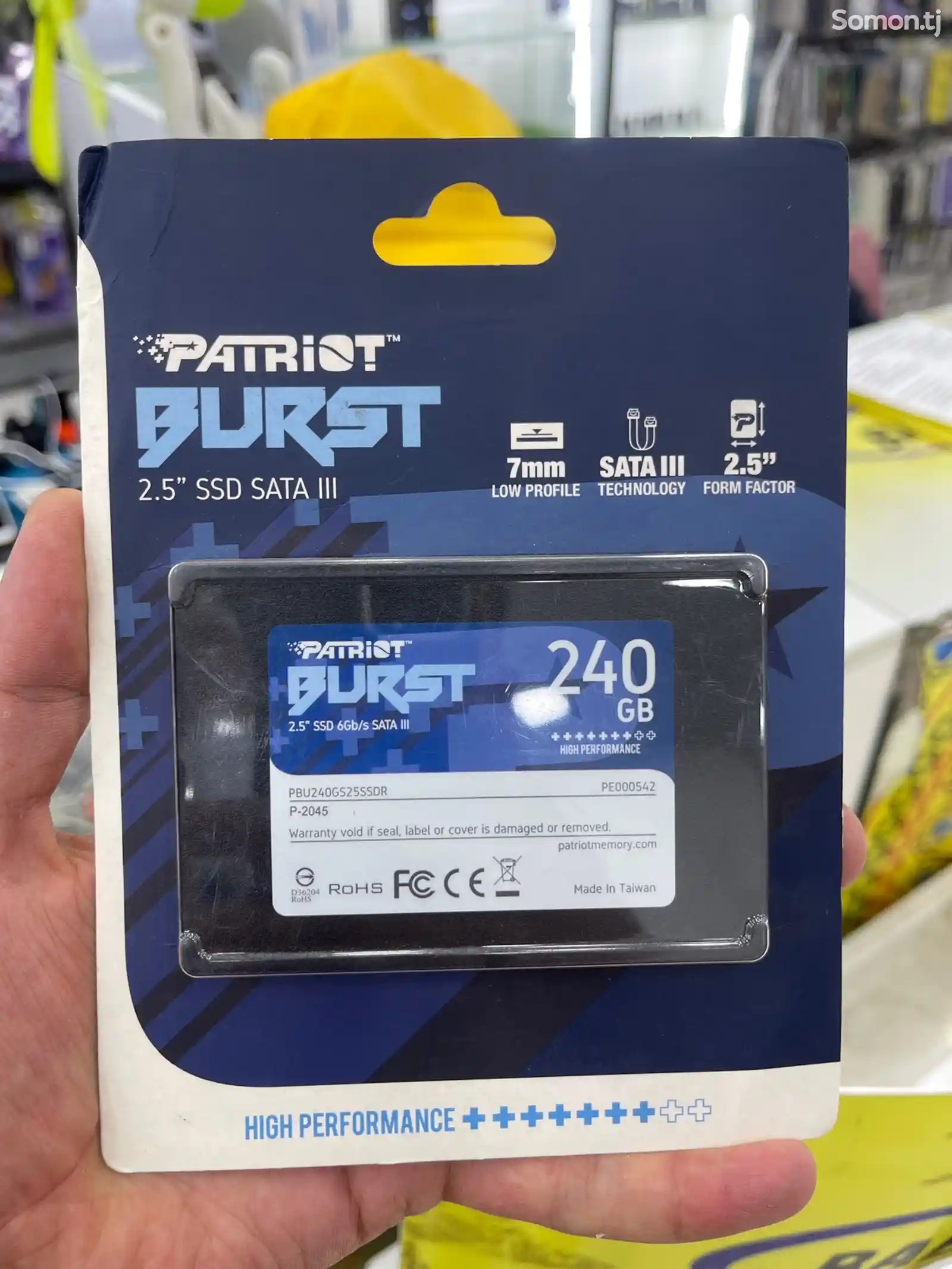 Накопитель Patriot Memory 240 ГБ Внутренний SSD-диск Burst Elite-1