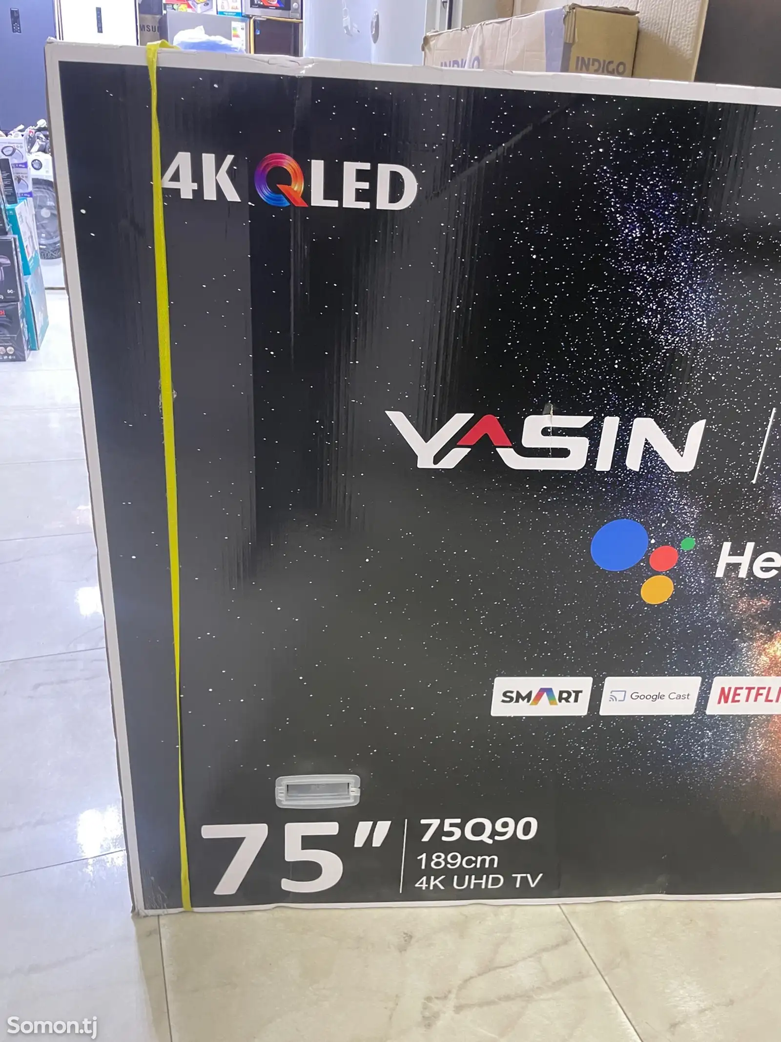 Телевизор Yasin 75 дюйм Qled-4